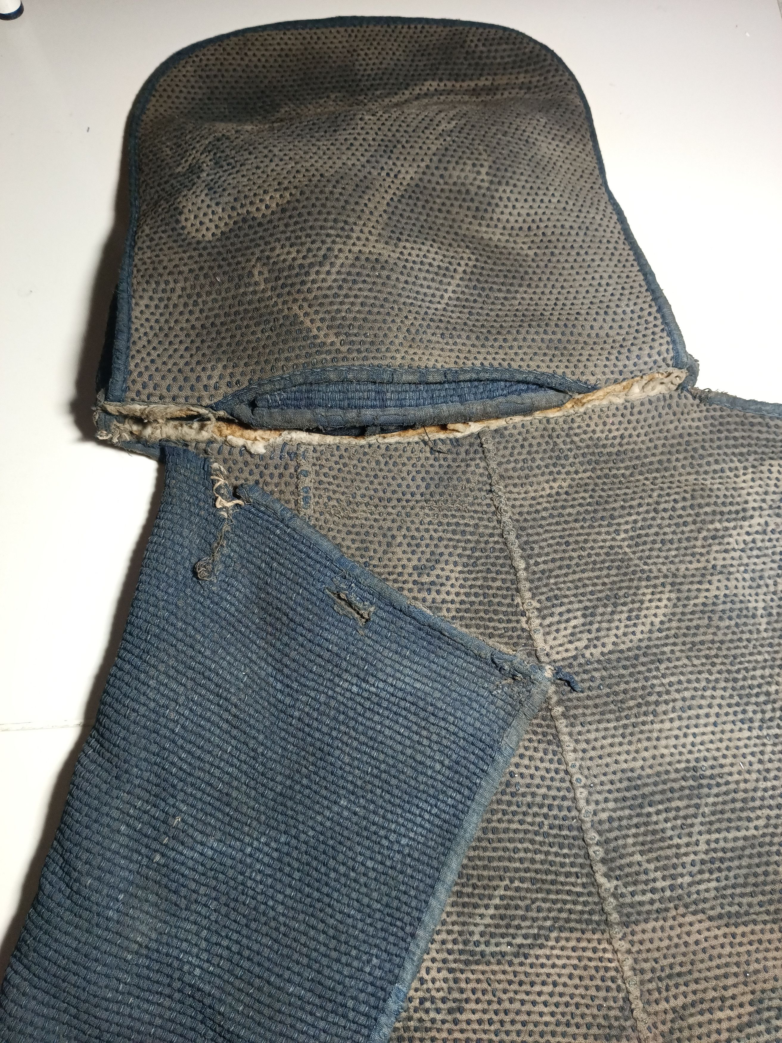 Japanese Brand × Vintage Rare japanese fireman's Hat Era Meiji Sashiko Size ONE SIZE - 7 Thumbnail