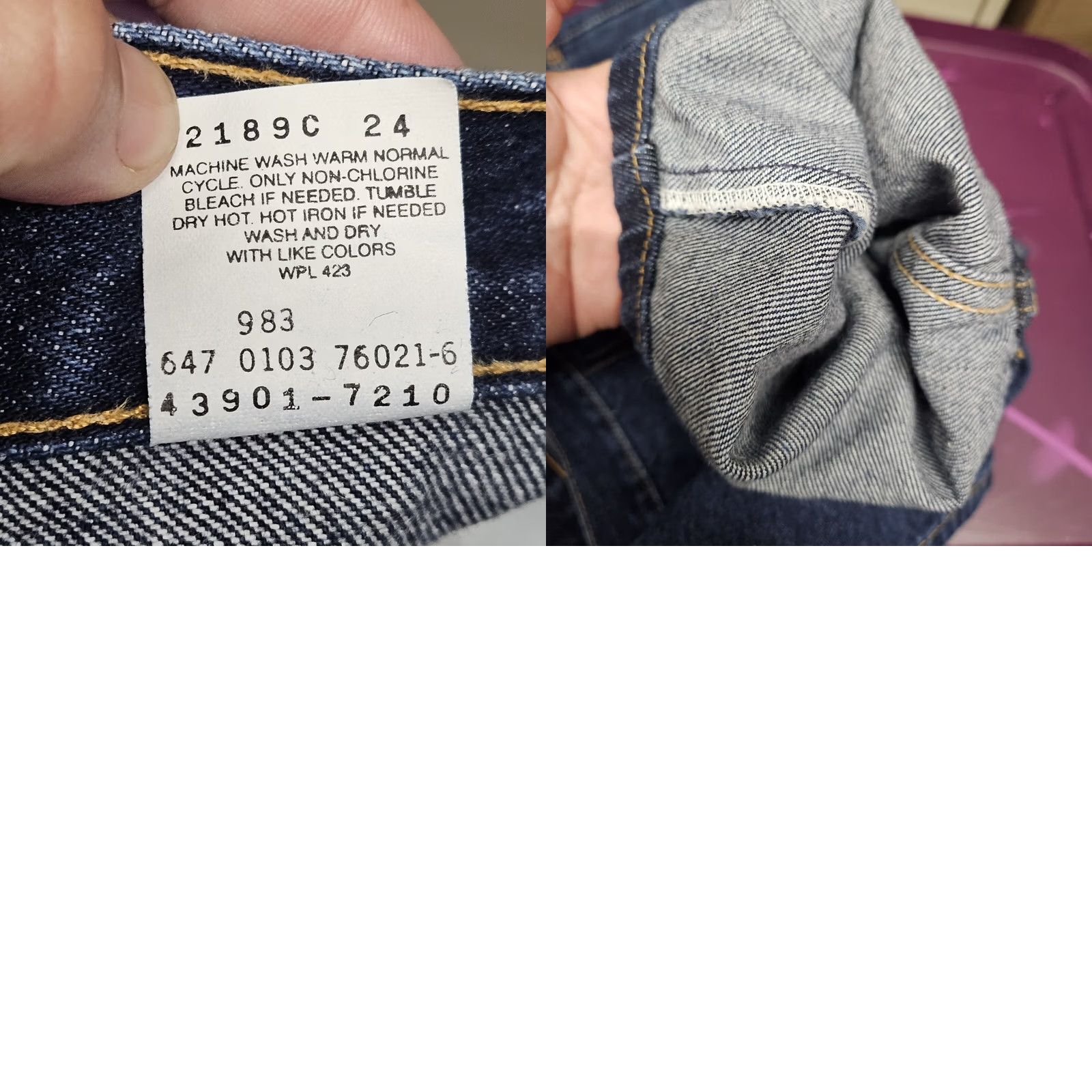 Levi's VINTAGE Levi's 647 Jeans Men 32 Blue Relaxed Straight Denim 5-Pocket 31.5" Inseam Retro 90s Theme Mens Size US 32 / EU 48 - 9 Thumbnail
