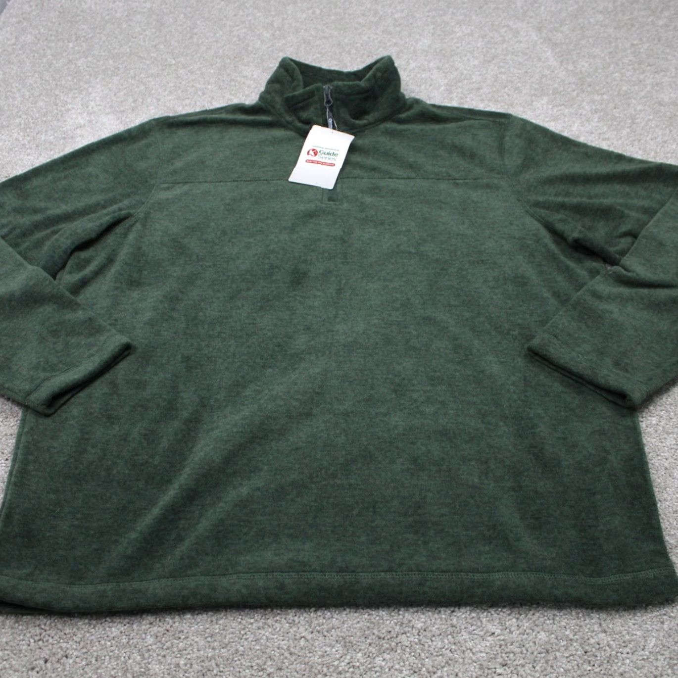 Essentials Gander Mountain Shacket Mens Large Green 1/4 Zip Sweatshirt Fleece NWT ACembroidered Logo Regular Fit Outdoor Shirt Size US L / EU 52-54 / 3 - 2 Thumbnail