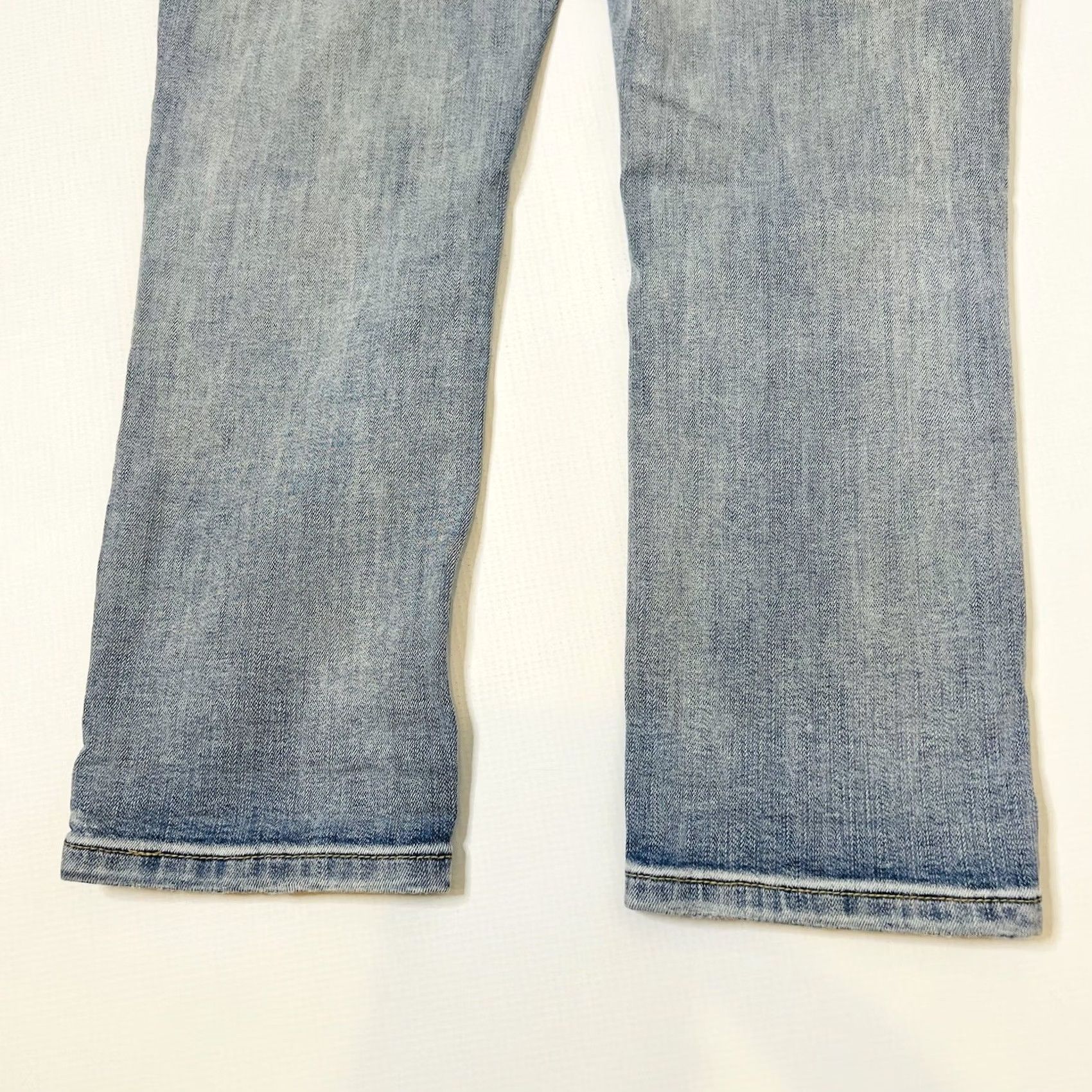 Vintage Vanilla Star Jeans Womens Blue Mid Rise Crop Distressed Stretch Size 9 School Approved Size 30" / US 8 / IT 44 - 4 Thumbnail