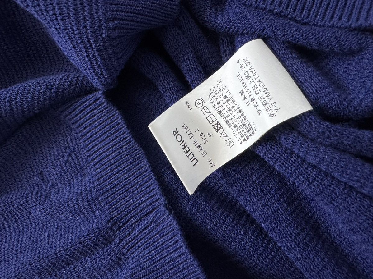 Ulterior ULTERIOR” TWISTED LOOSE MILANO RIB KNIT POLO ROYAL BLUE Size US M / EU 48-50 / 2 - 5 Thumbnail