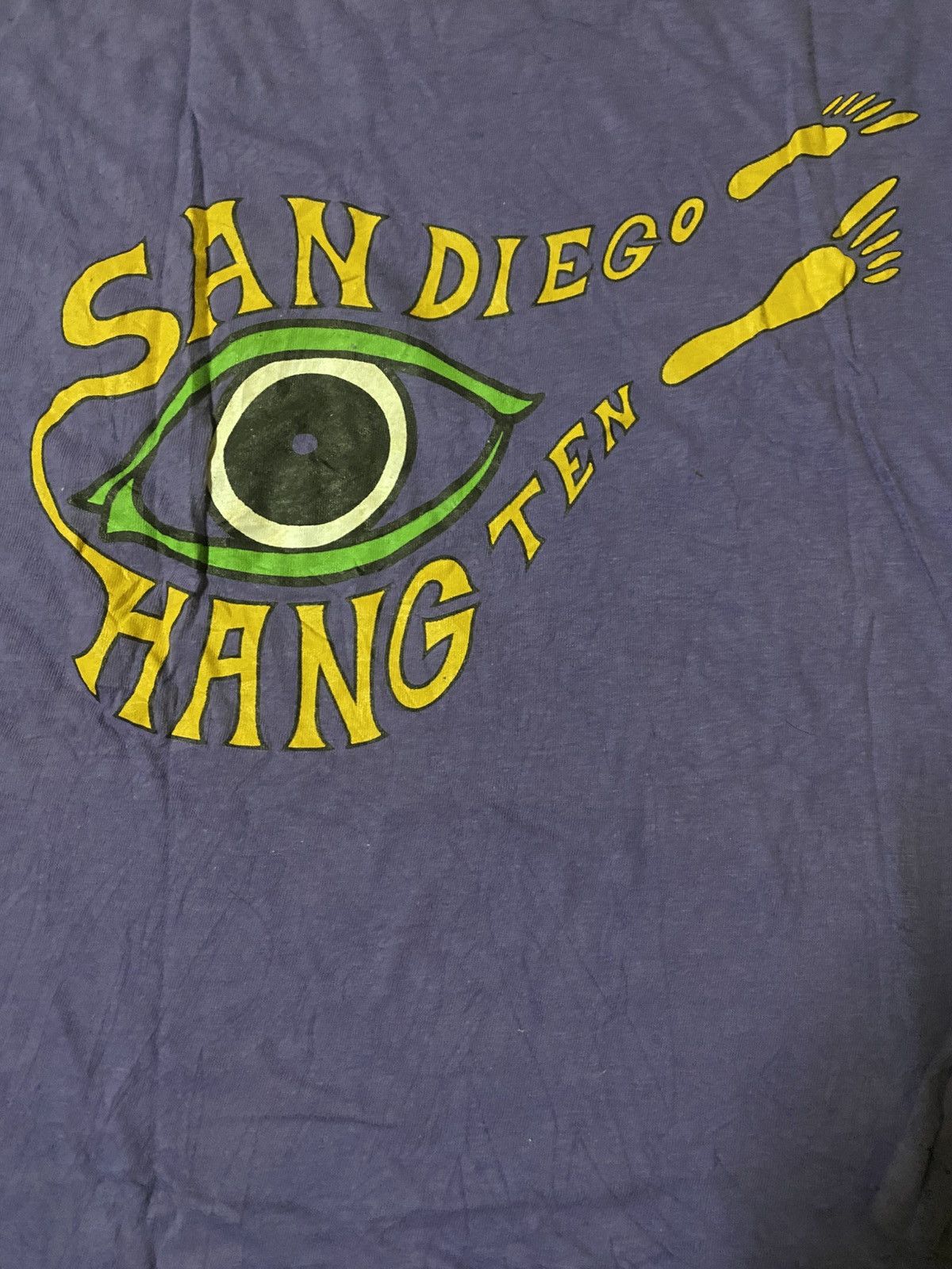 Hang Ten Vintage 90s Hang Ten San Diego Single Pocket L/S T Shirt Size US M / EU 48-50 / 2 - 2 Thumbnail