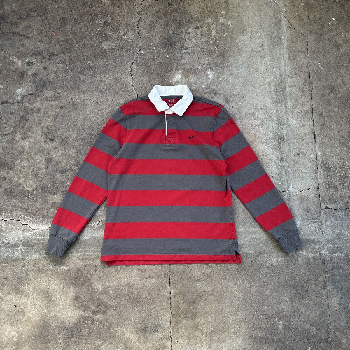 Vintage Vintage Nike Rugby Polo Long Sleeve Size US L / EU 52-54 / 3 - 1 Thumbnail