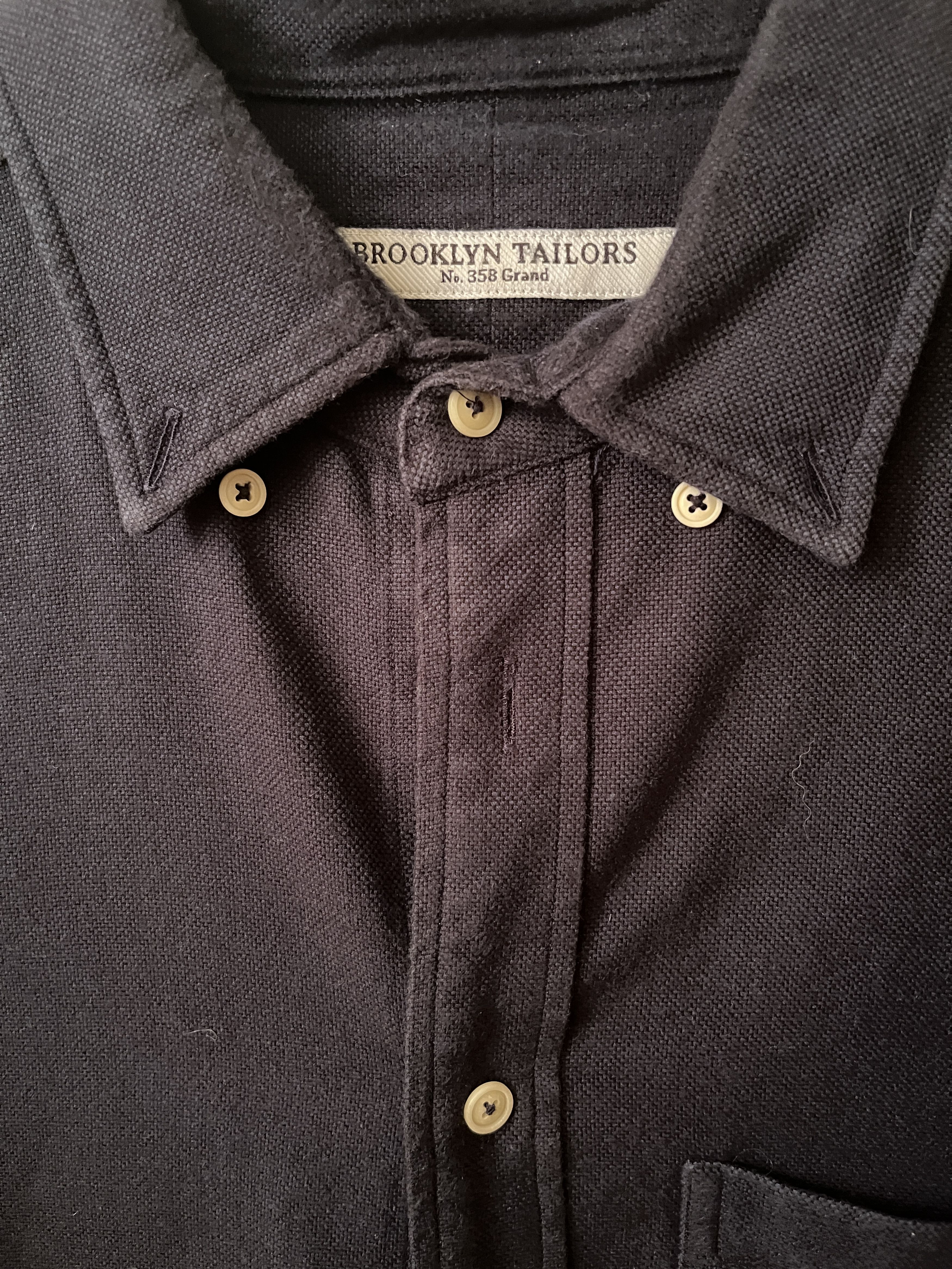 Brooklyn Tailors Brooklyn Tailors navy button-down shirt, 2 Size US S / EU 44-46 / 1 - 3 Thumbnail