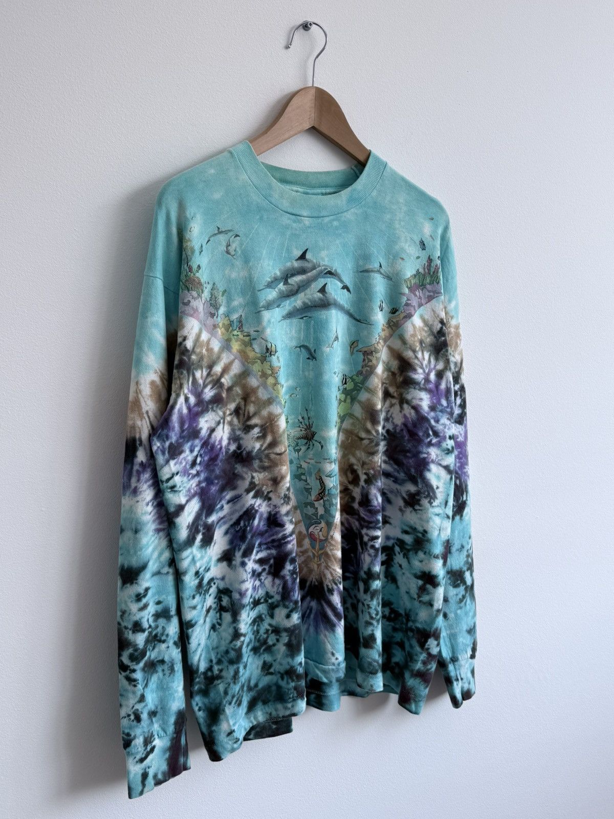 Liquid Blue Vintage 1990 Liquid Blue John Connell Ocean Long Sleeve Tee Size US XL / EU 56 / 4 - 4 Thumbnail