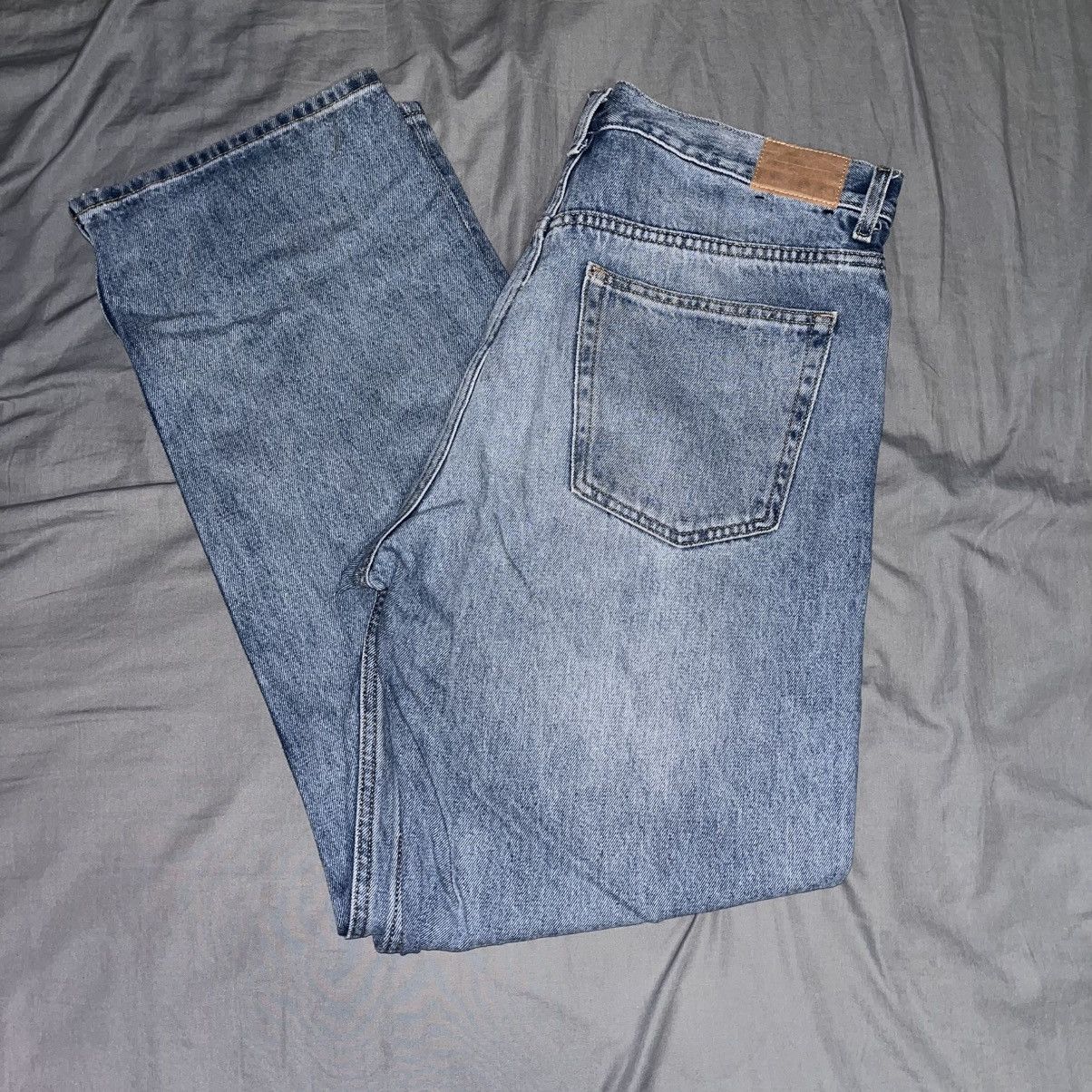 Weekday Galaxy Wide Leg Jeans in Blue, Men's (Size 33)