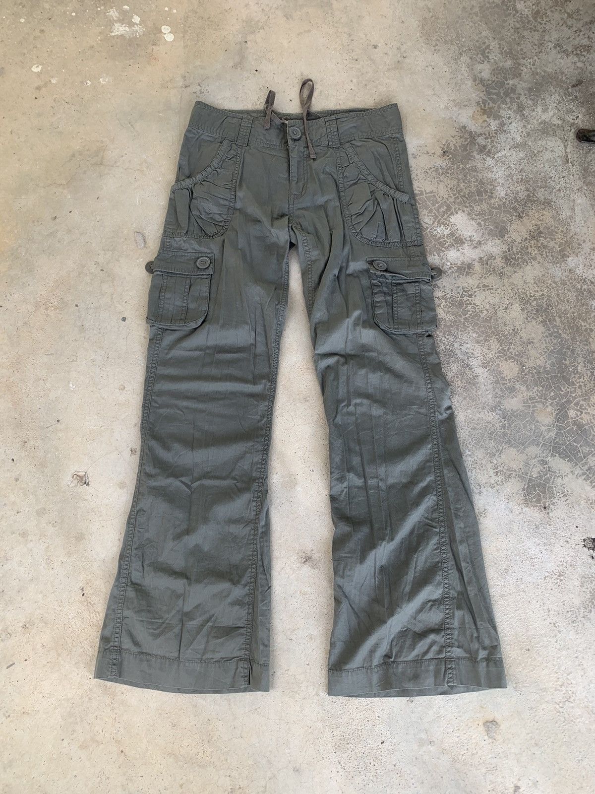 Japanese Brand Flared Merry Friend Cargo Pants Size 33" - 1 Thumbnail