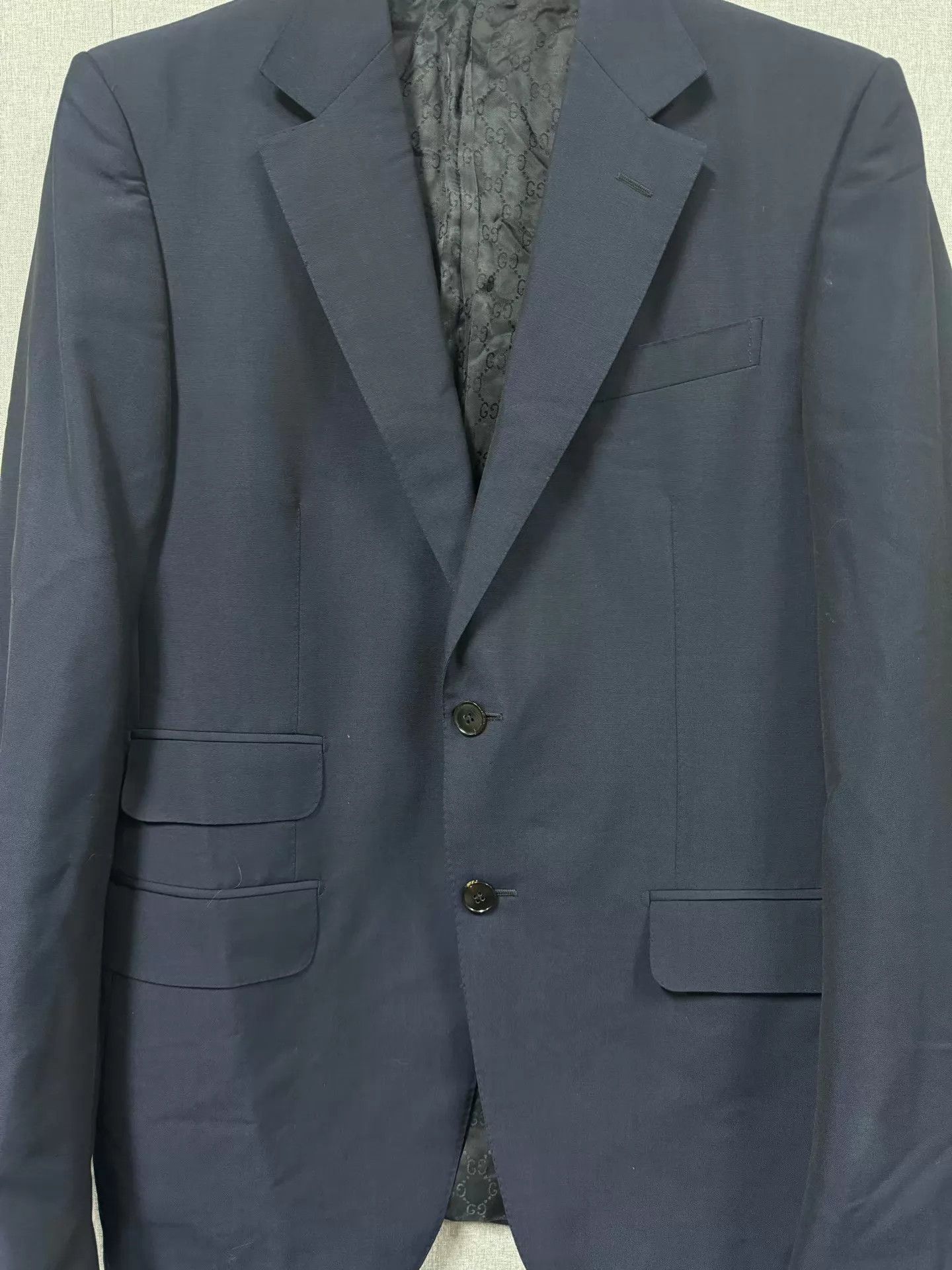 Gucci Gucci Silk Blazer Full Print Lining 48R Like New Size 48R - 3 Thumbnail