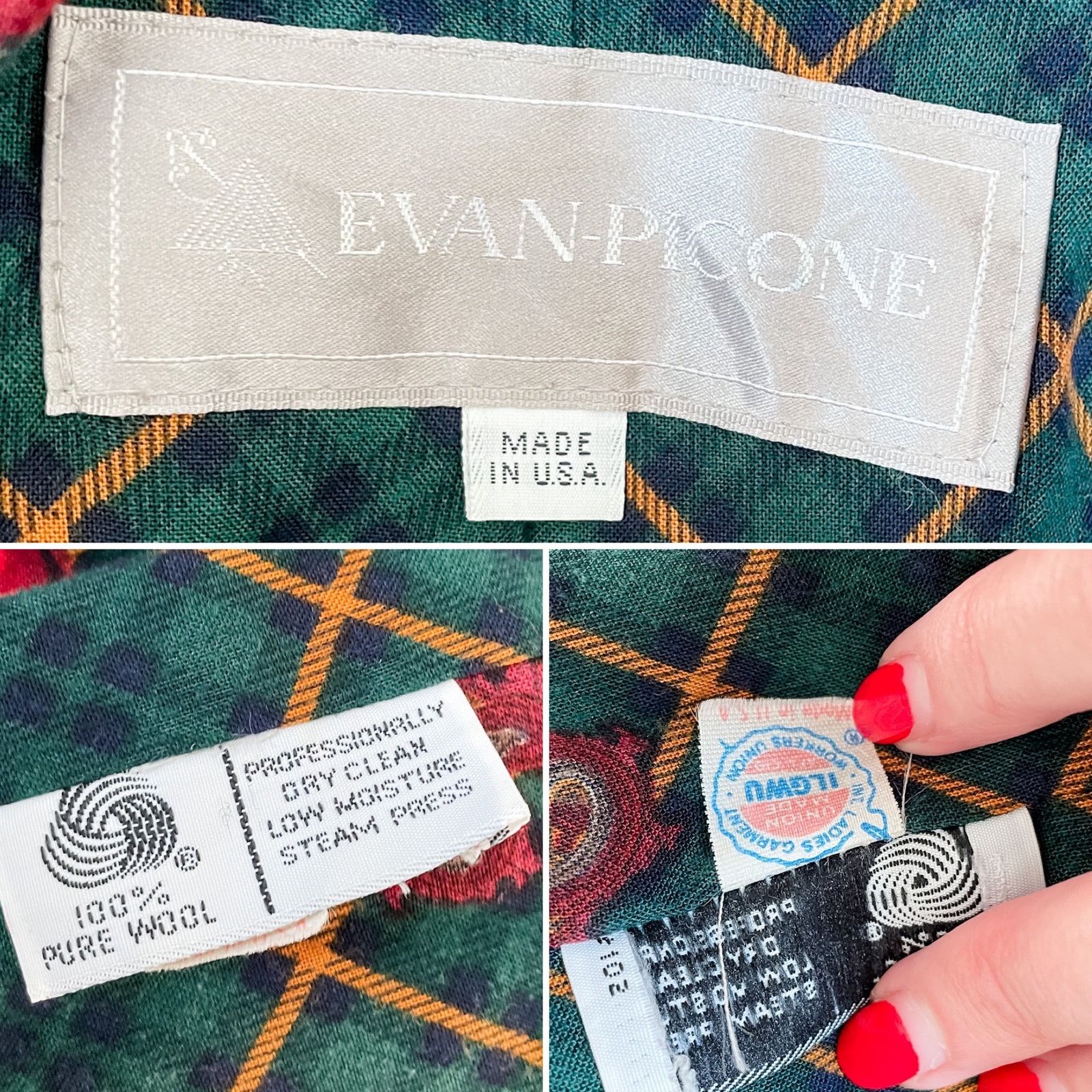 Evan Picone × Vintage Vintage Evan Picone 100% wool double breasted overcoat L Size L / US 10 / IT 46 - 8 Thumbnail