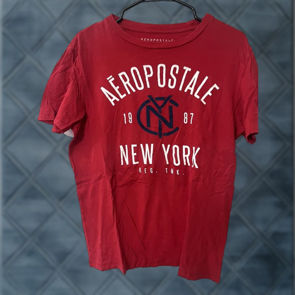 Vintage Aéropostale Shirt Size S Red Logo Mens Short Sleeve T-Shirt USA Mens Size US S / EU 44-46 / 1 - 1 Thumbnail
