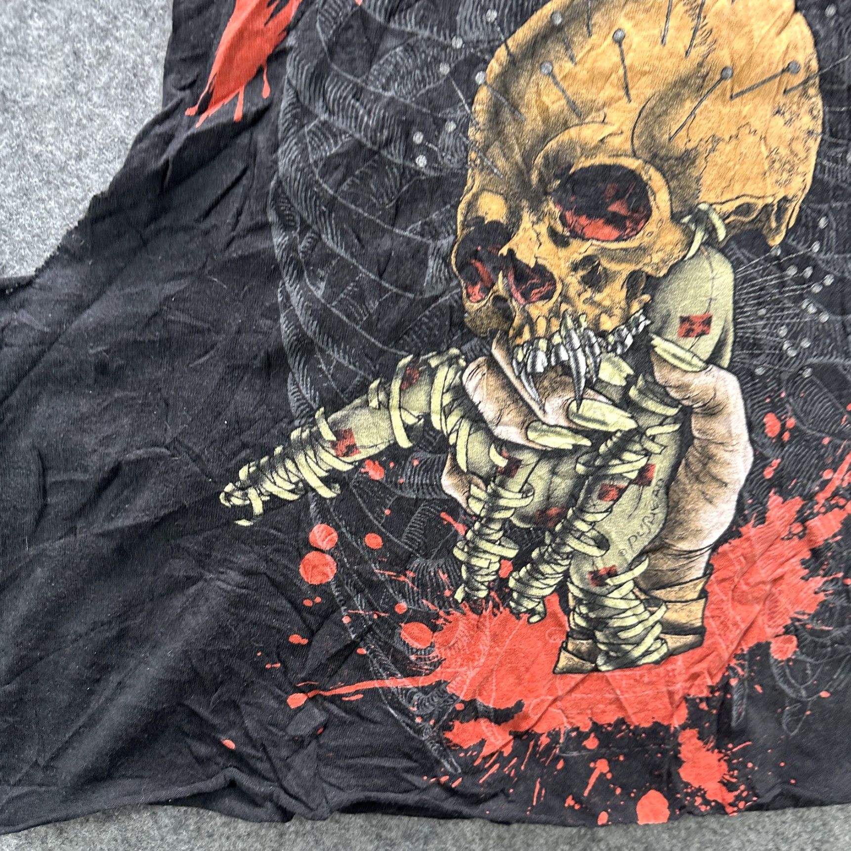 Hanes VINTAGE Metallica Shirt Mens M Black Cut Off Sleeveless Skull Graphic Band Tee Punk Shirts Punk Rock Fan Mens Size US M / EU 48-50 / 2 - 4 Thumbnail