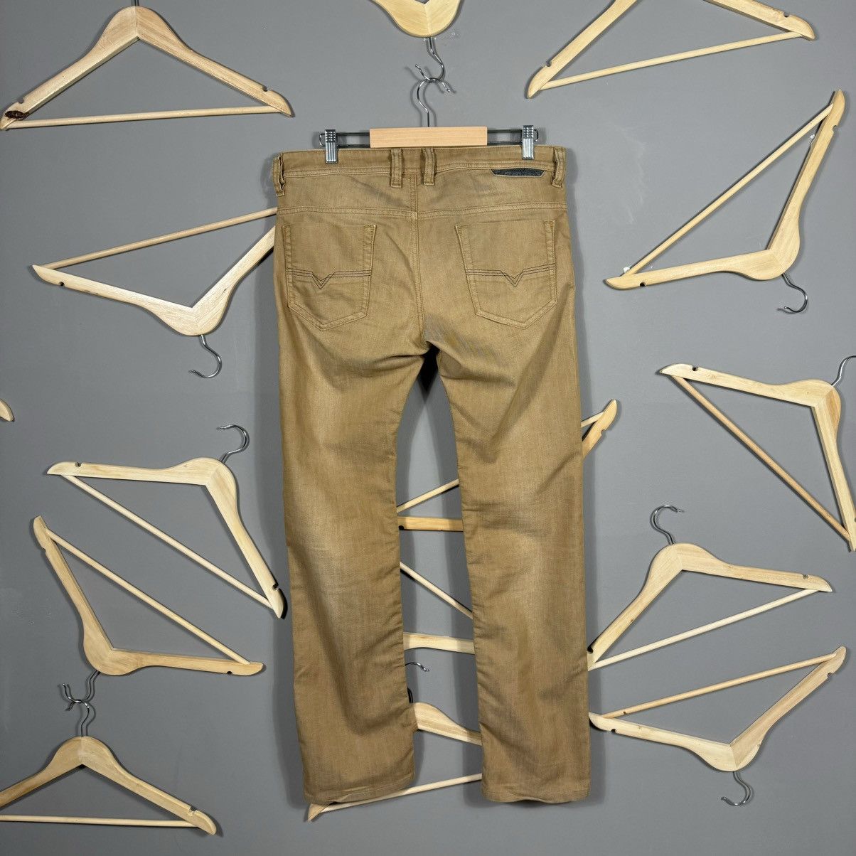 Diesel × Vintage Diesel Safado Olive Regular Slim-Straight Pants Size US 31 - 2 Thumbnail