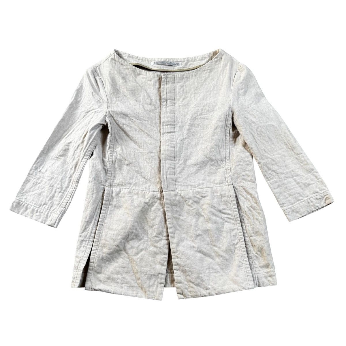 Limi Feu VTG Y’s Bis LIMI Yohji Yamamoto Cotton Linen Jacket Designer Size S / US 4 / IT 40 - 1 Thumbnail