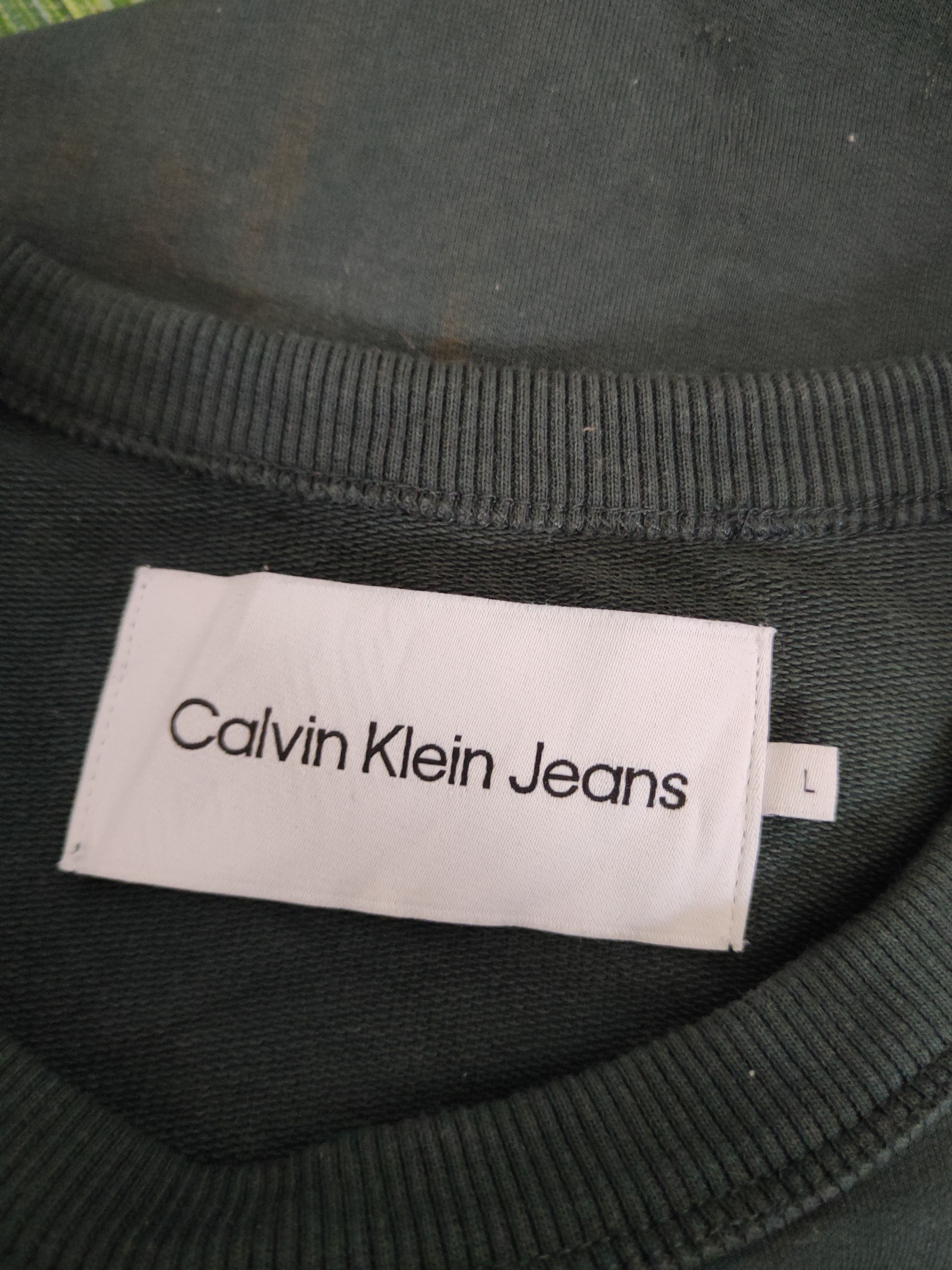 Calvin Klein SUPER BIG LOGO Calvin Klein Jeans Emerald Sweatshirt Size US L / EU 52-54 / 3 - 12 Thumbnail