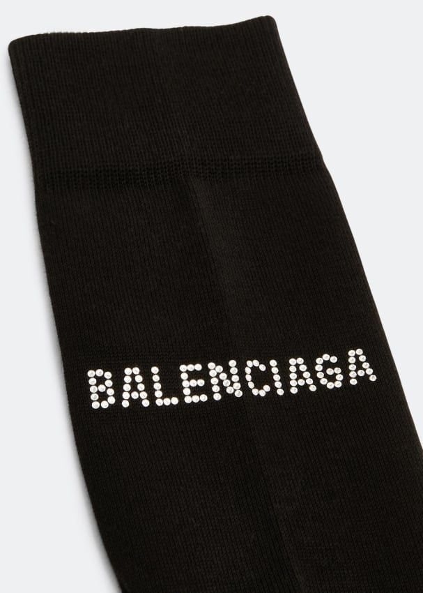 Balenciaga o1mt1gz0225 Size: OS / Strass Socks in Black Size ONE SIZE - 3 Thumbnail