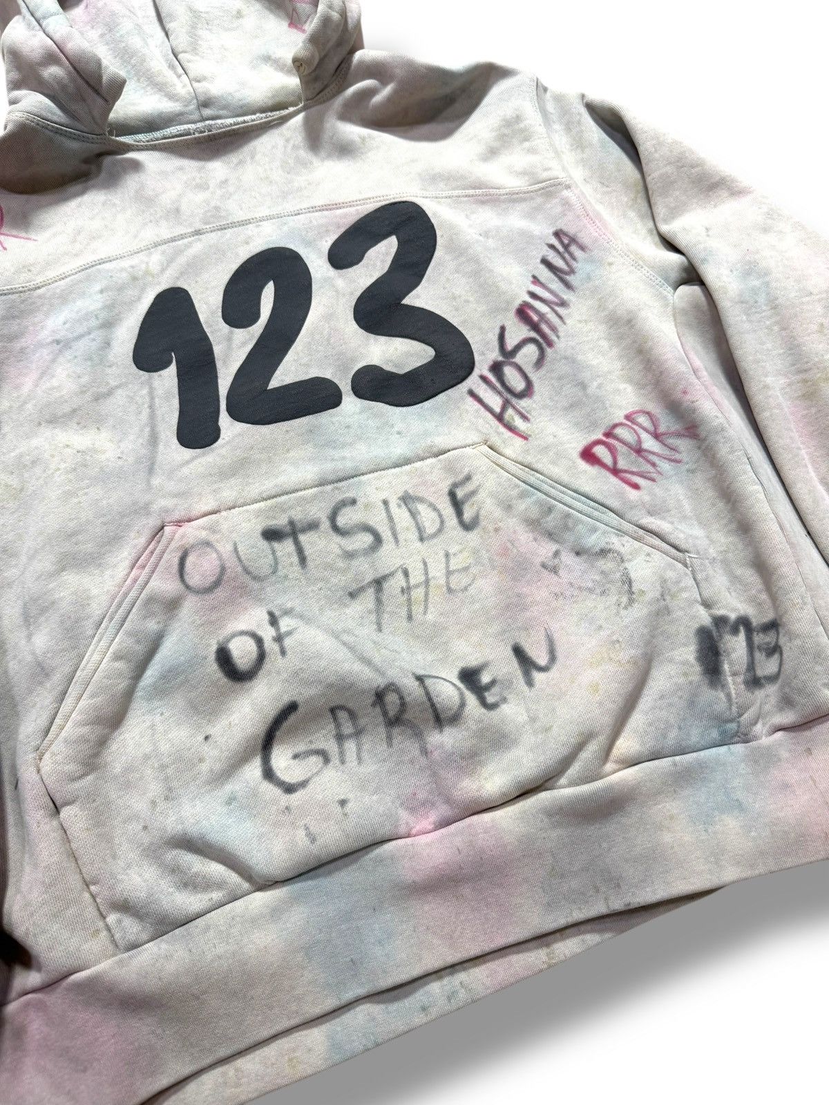 Designer × RRR-123 *RARE* GRAFFITI GARDEN RRR-123 GOD RELIGION HOODIE Size US S / EU 44-46 / 1 - 2 Thumbnail