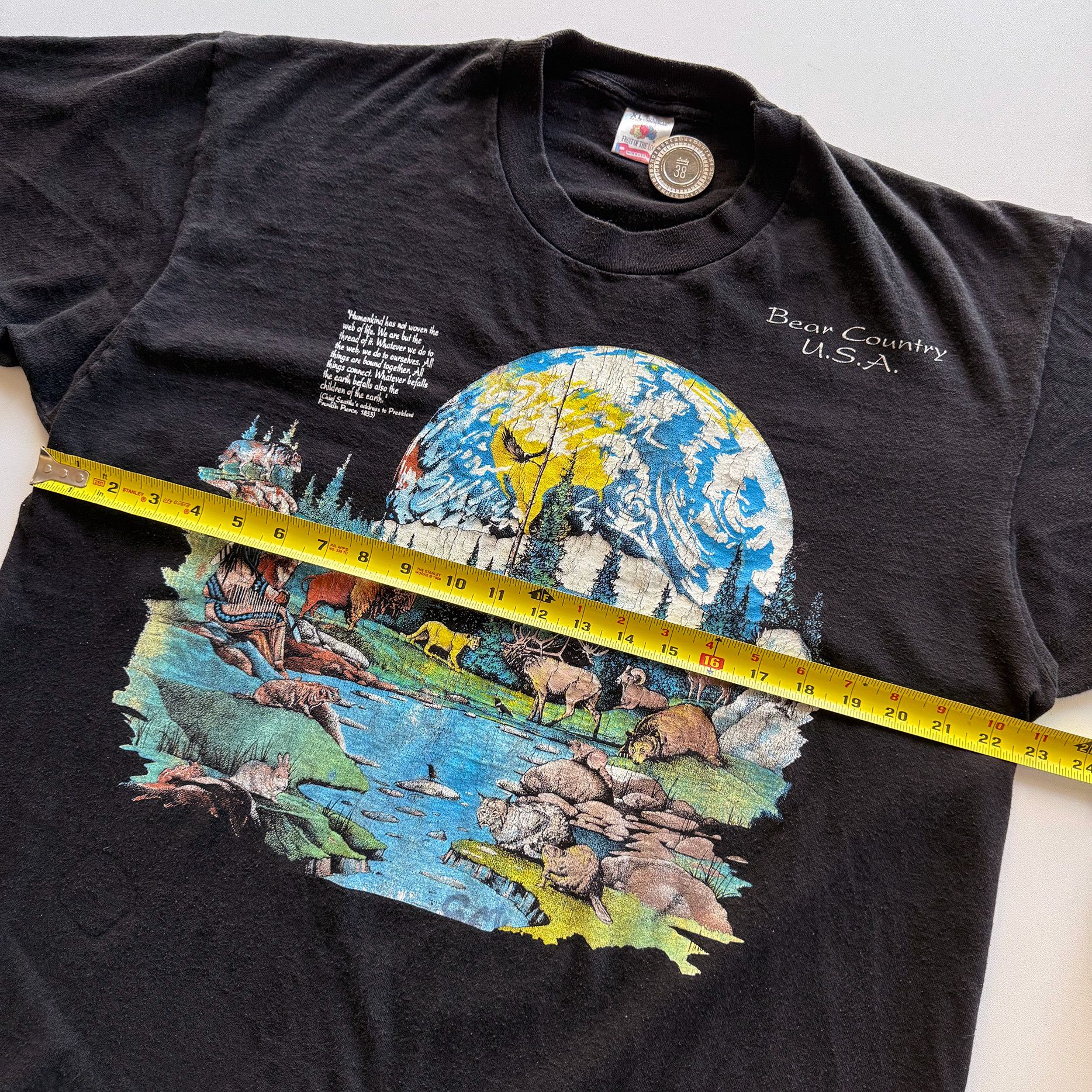 Vintage 1990s Vintage Nature Earth Day Bear Country Tee Size US XL / EU 56 / 4 - 9 Thumbnail