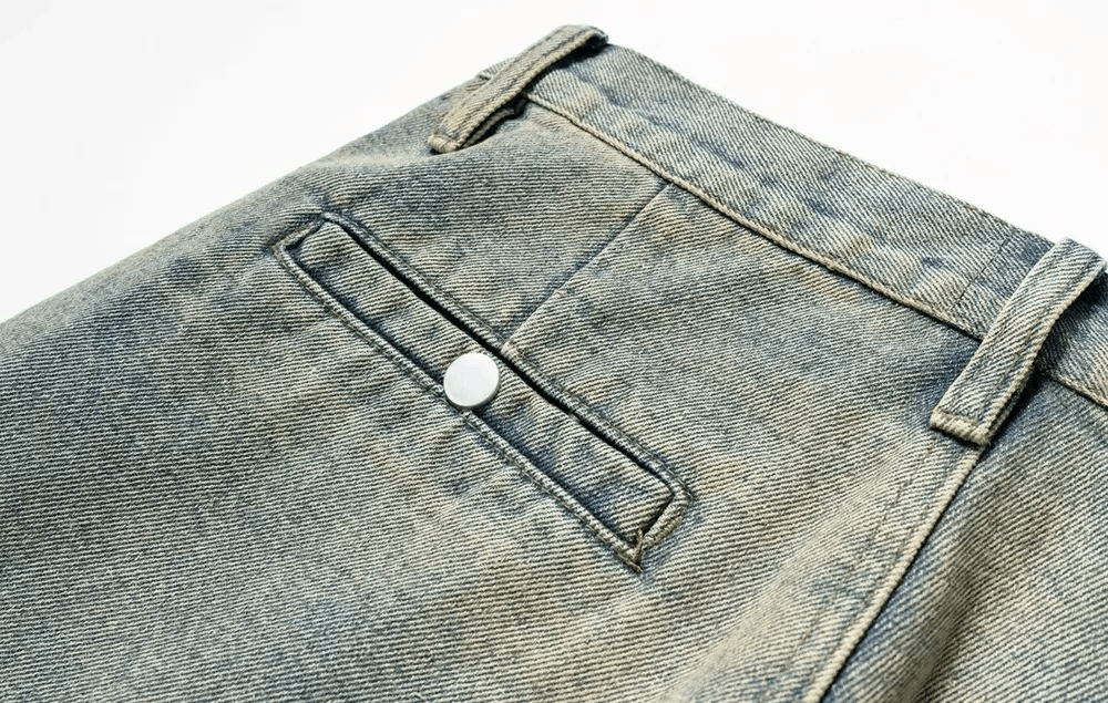 Jean Vintage street hip-hop washed and faded micro flare jeans Size US 34 / EU 50 - 9 Thumbnail