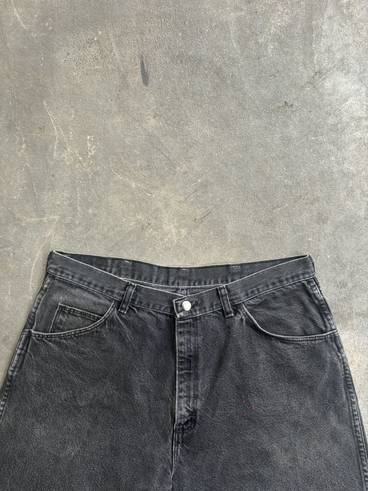 Wrangler Jorts Pants Black Wash