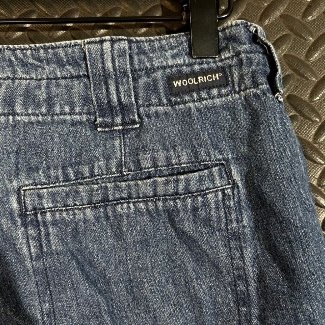 Vintage VINTAGE Woolrich Jeans Denim Blue 1081 Wide Leg Cropped Size 6 Womens Pants Size 28" / US 6 / IT 42 - 3 Thumbnail