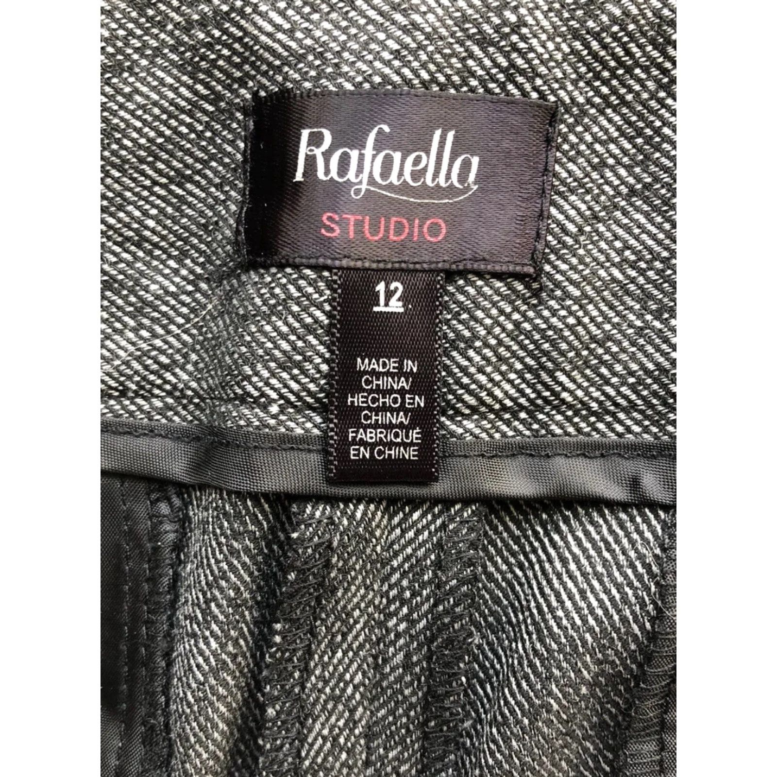 Vintage VINTAGE NWT New Rafaella Studio Pants Curvy Defined Waist Higher Back Rise Size 12 Black Size 34" / US 12 / IT 48 - 3 Thumbnail