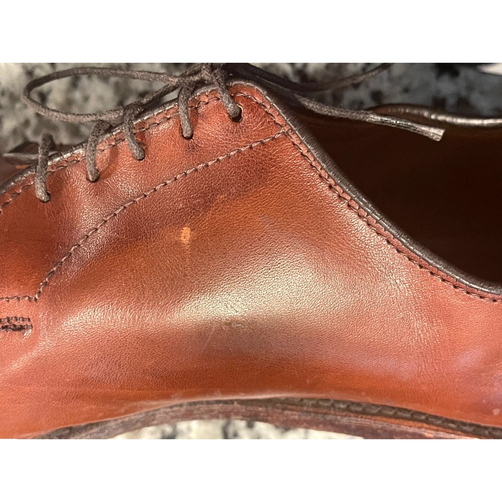 Allen Edmonds VINTAGE Allen Edmonds Delray Oxfords Dress Shoe Brown Leather Men 14B Split Toe USA Made Mens Shoes Size US 14 / EU 47 - 8 Thumbnail