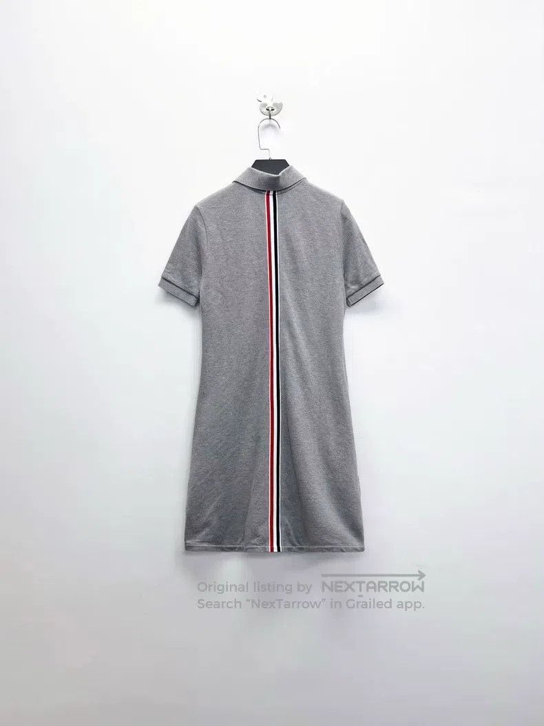 Thom Browne Thom Browne Gray with a colored stripe French polo dress Size XS / US 0-2 / IT 36-38 - 2 Thumbnail