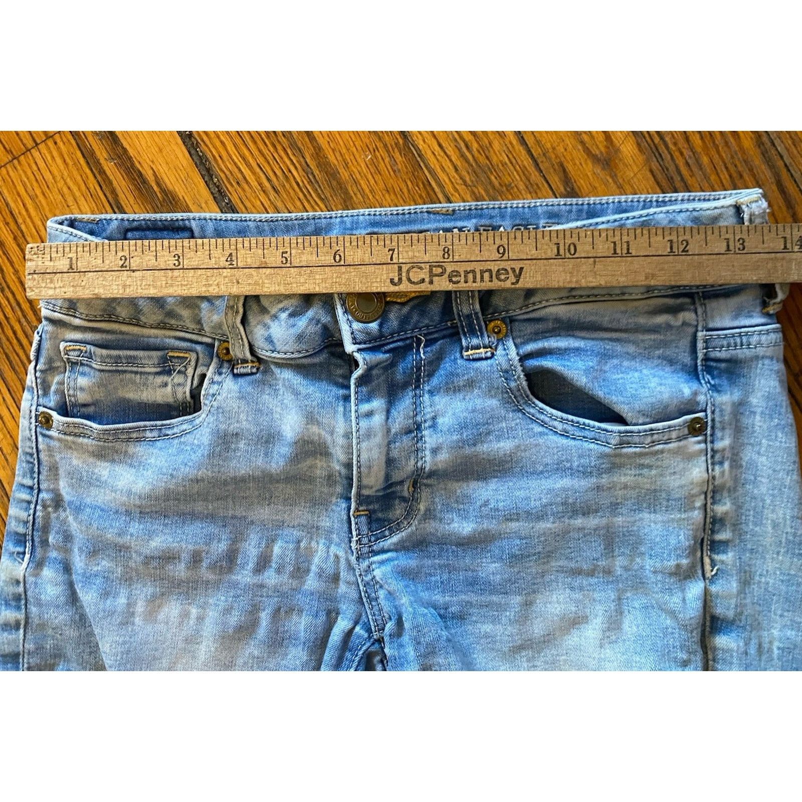 American Eagle Outfitters American Eagle Super Stretch Denim Jean Midi Shorts Womens 4 Size 27" / US 4 / IT 40 - 5 Thumbnail
