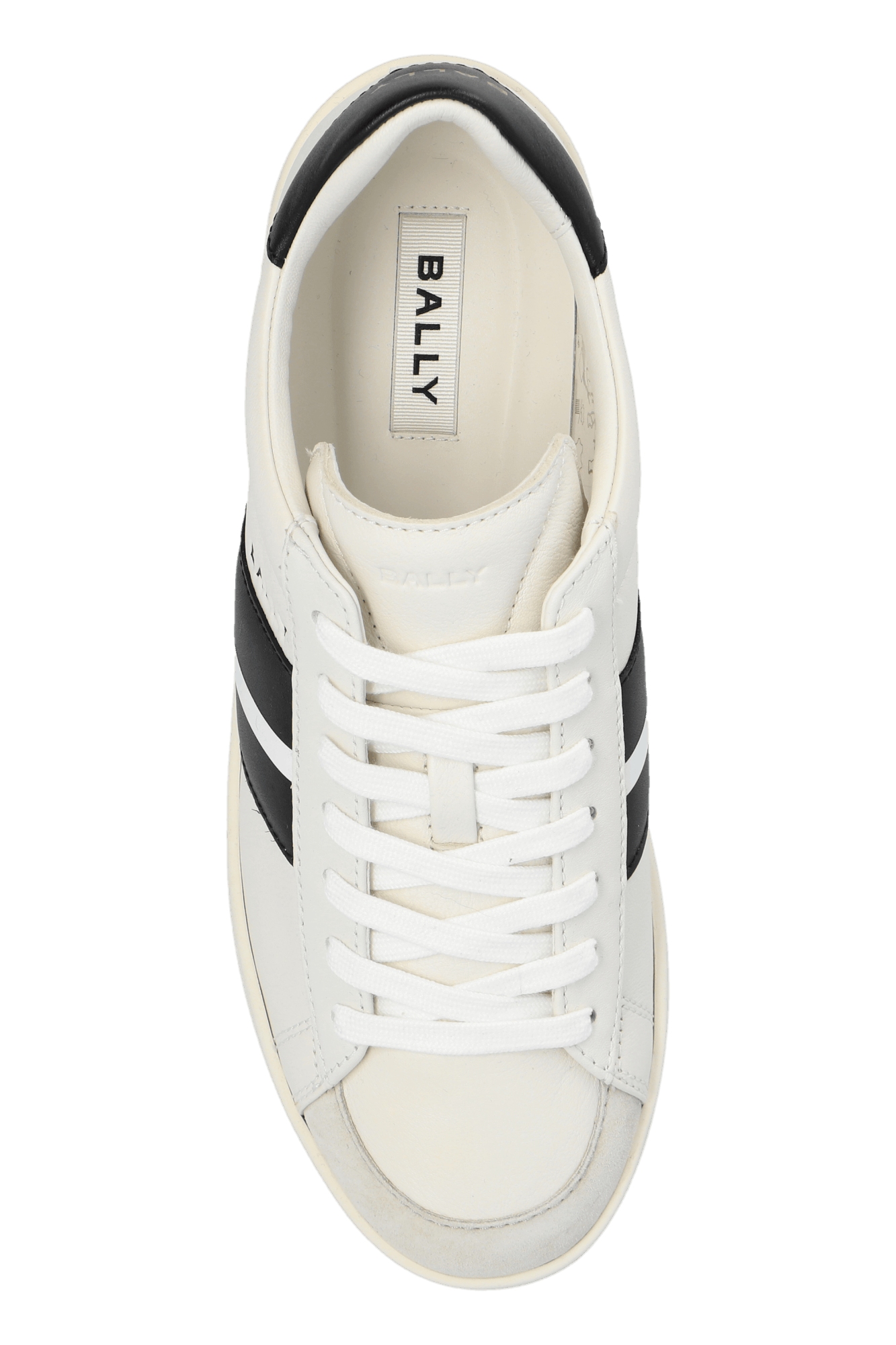 Bally o1s22i1n0125 Soft Leather Thiago Sneakers in White Black Size US 10 / IT 40 - 6 Thumbnail