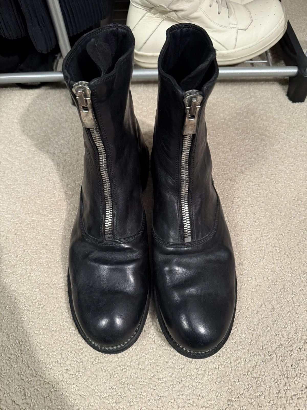 Guidi Guidi 210 Front Zip Boots Black | Grailed