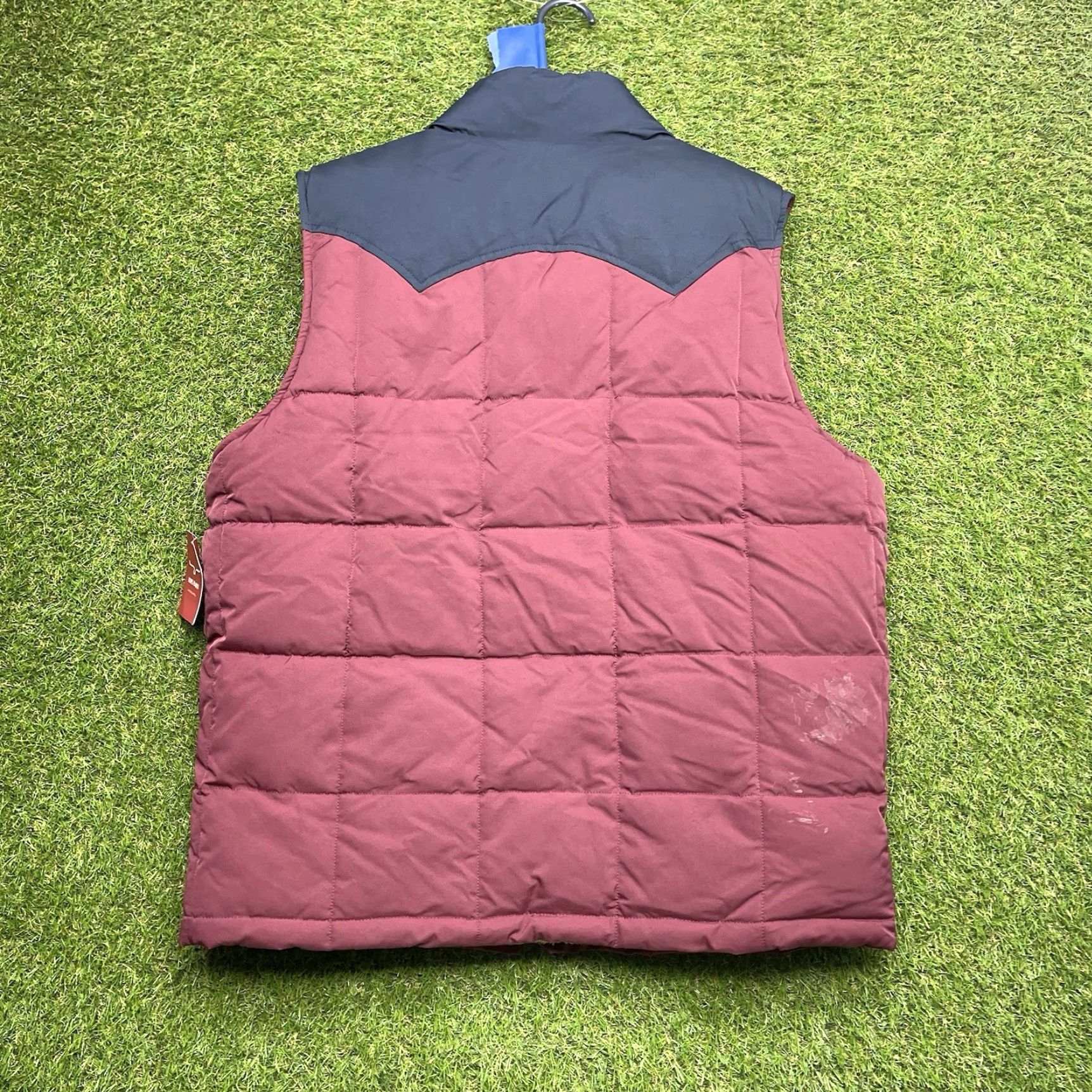 Vintage Kimes Ranch Vest Mens Large Muir Trail Quilted Burgundy Poly/Nylon Softshell NWT Size US L / EU 52-54 / 3 - 2 Thumbnail