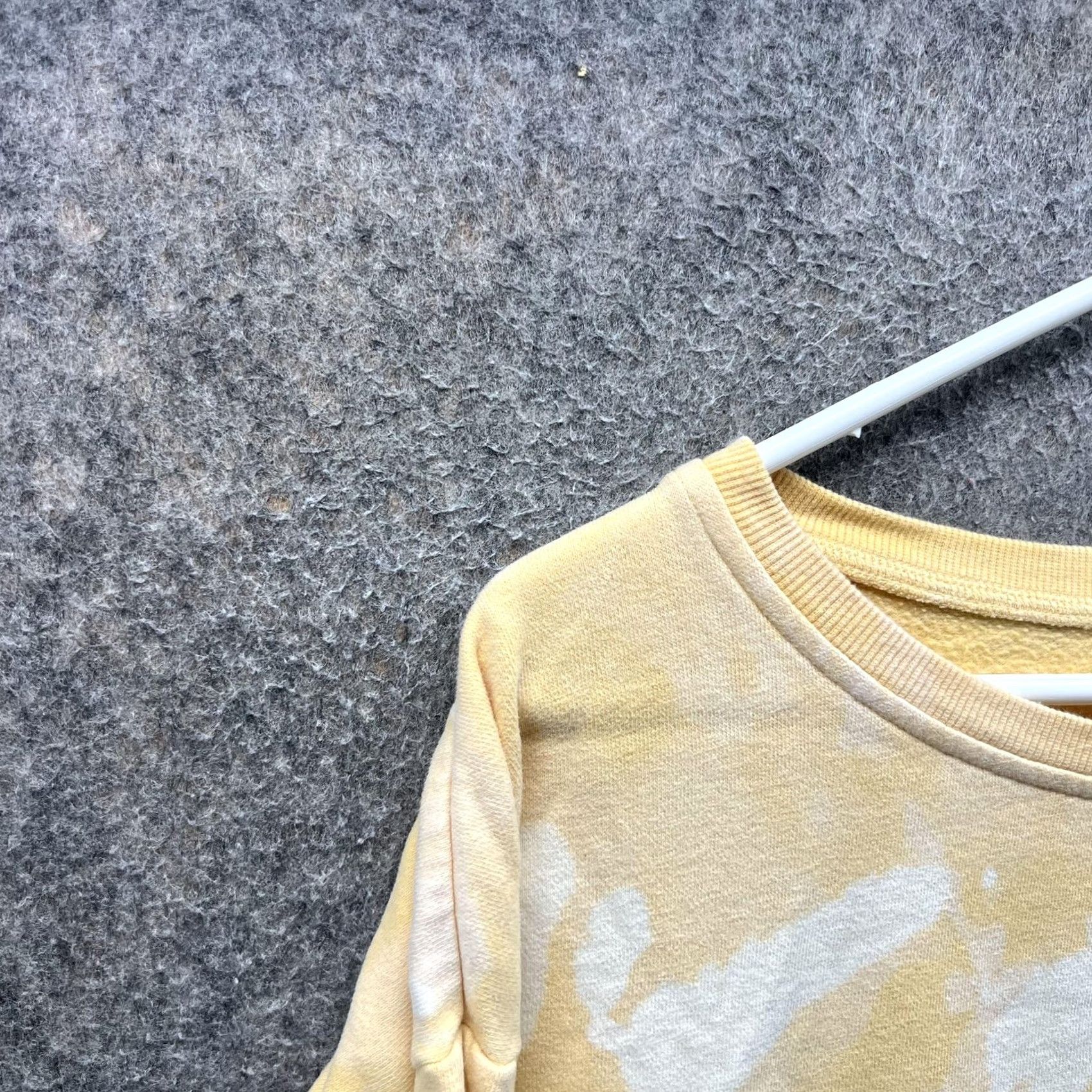 Life is Good Life is Good Sweatshirt Womens M Yellow Tie Dye Boat Neck Graphic Pullover Size M / US 6-8 / IT 42-44 - 4 Thumbnail