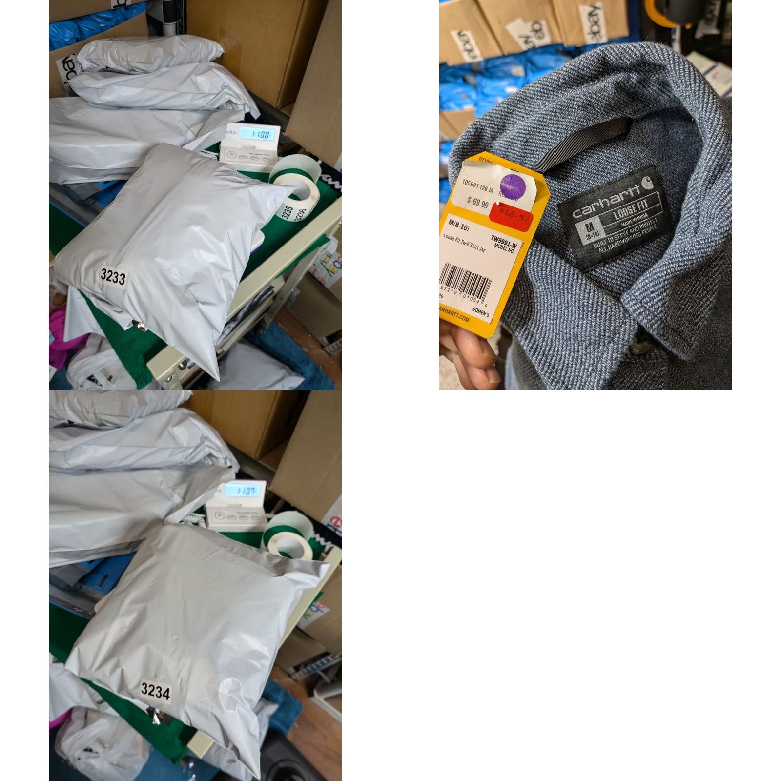 Carhartt Carhartt Women Blue Shirt Jacket Shacket Medium LOOSE Fit Side Pocket Casual Workwear Cotton NWT Size M / US 6-8 / IT 42-44 - 8 Thumbnail