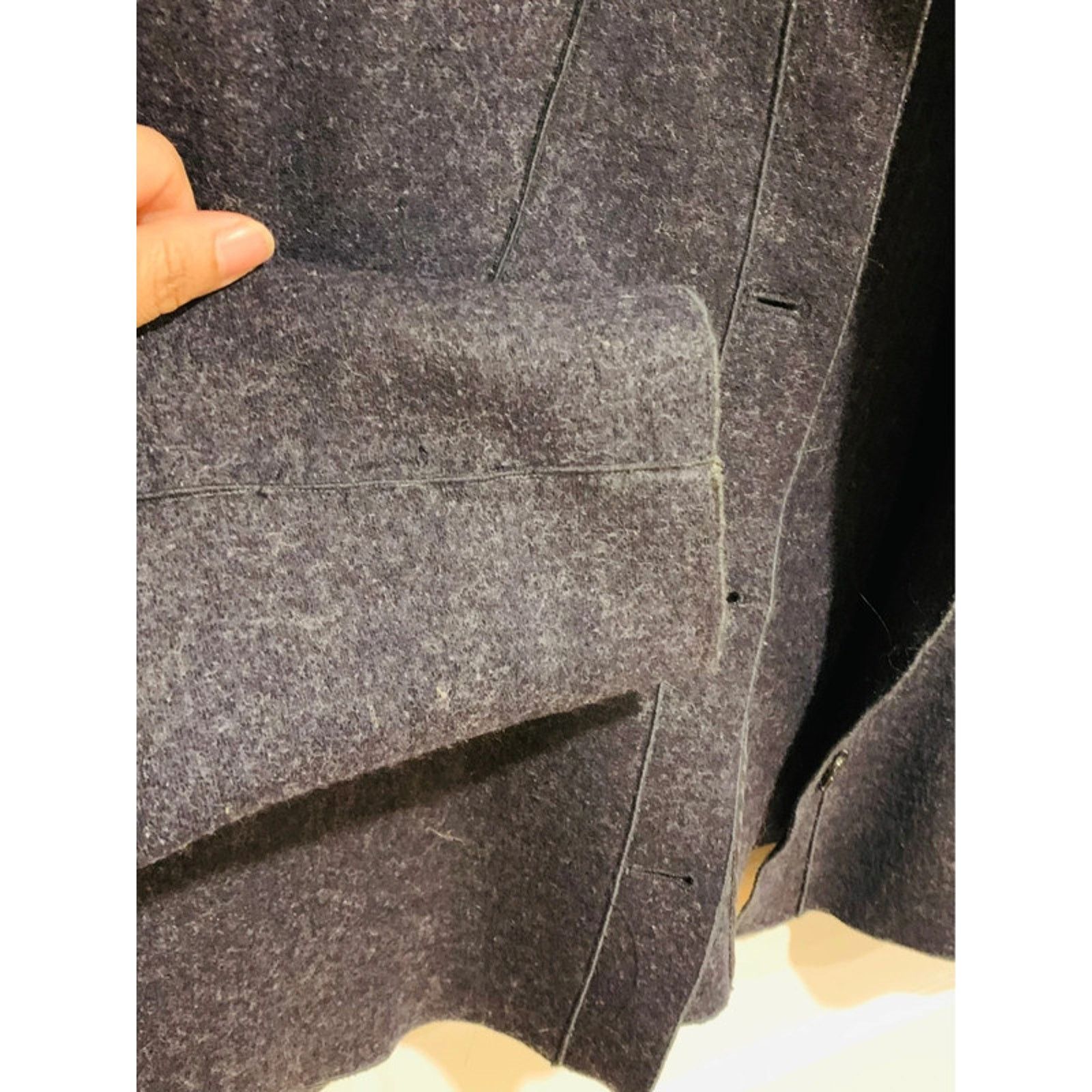 Armani Armani Collezioni M Navy Wool Jacket Front Button Closure Size M / US 6-8 / IT 42-44 - 7 Thumbnail