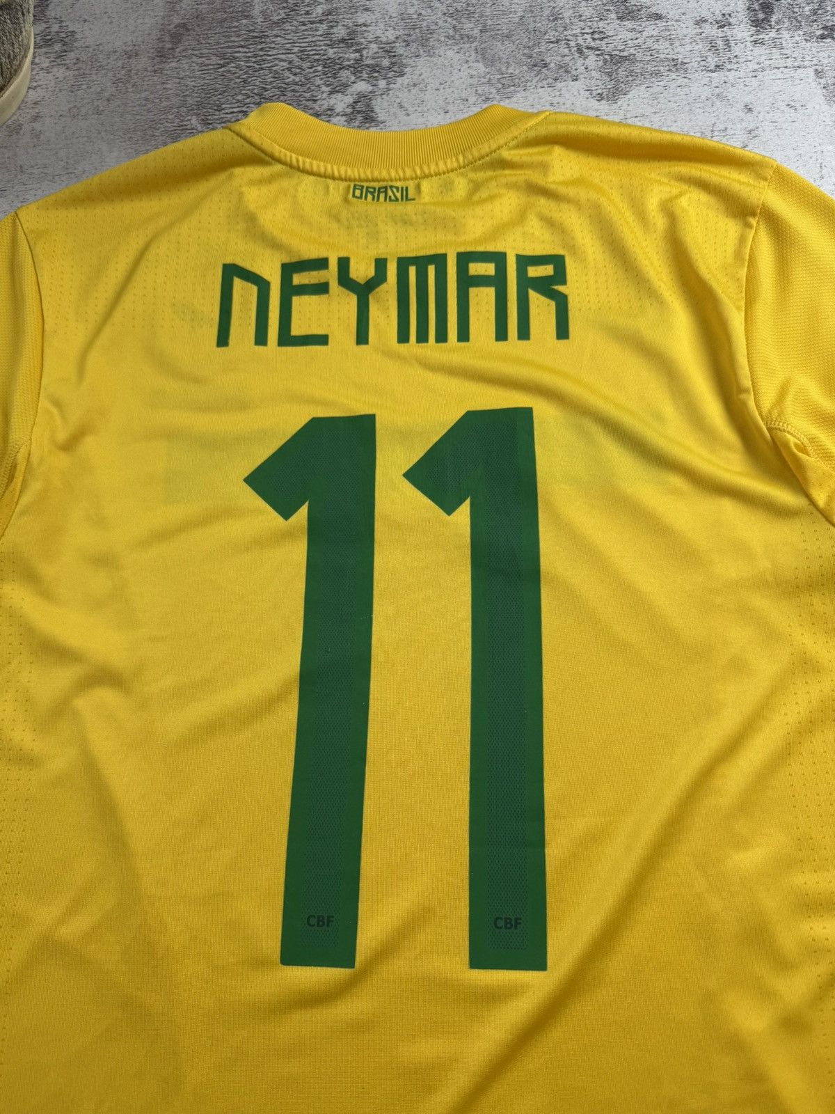 Nike Brasil 2011 2012 Brazil Neymar JR. National Soccer Football T Shirt Jersey Tee Size US S / EU 44-46 / 1 - 18 Thumbnail
