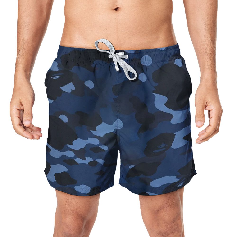 Designer Camouflage-Pattern Shorts – Men’s Camo Print Shorts Size US 27 - 1 Thumbnail