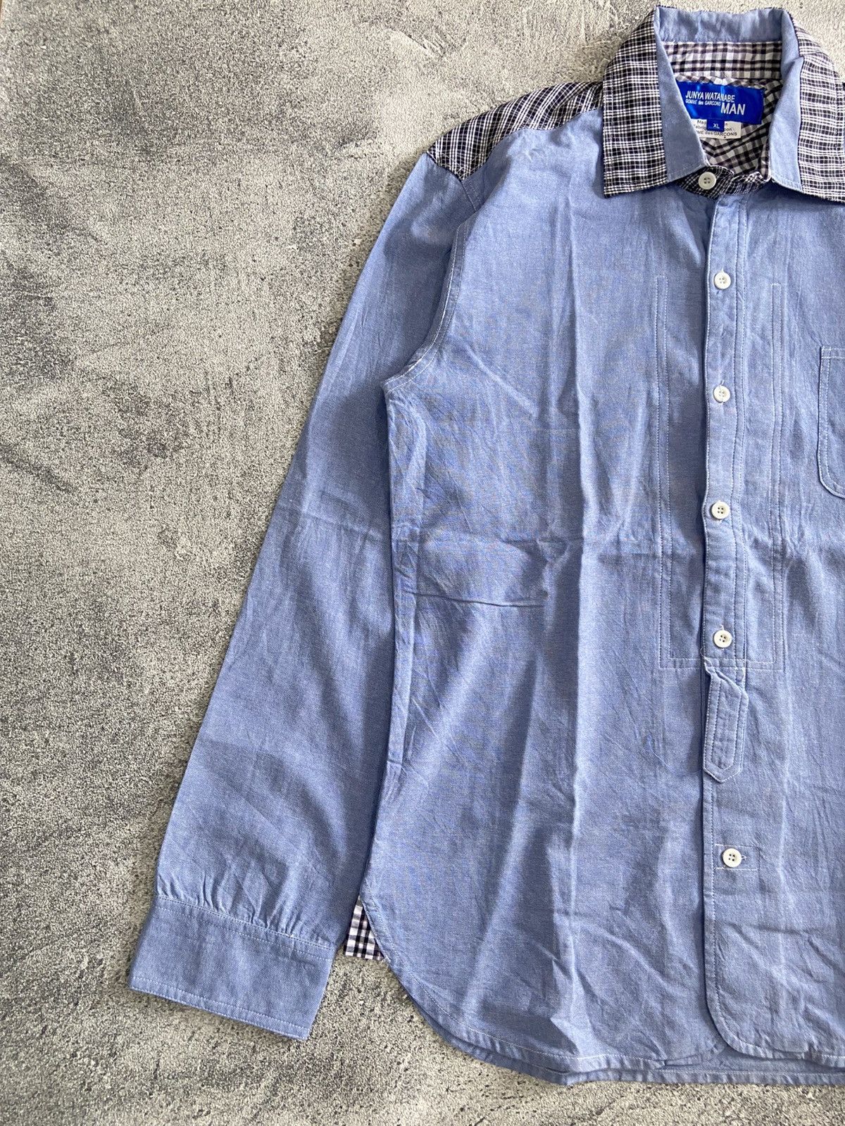 Junya Watanabe Junya watanabe checkered panel button up shirt Size US XL / EU 56 / 4 - 2 Thumbnail