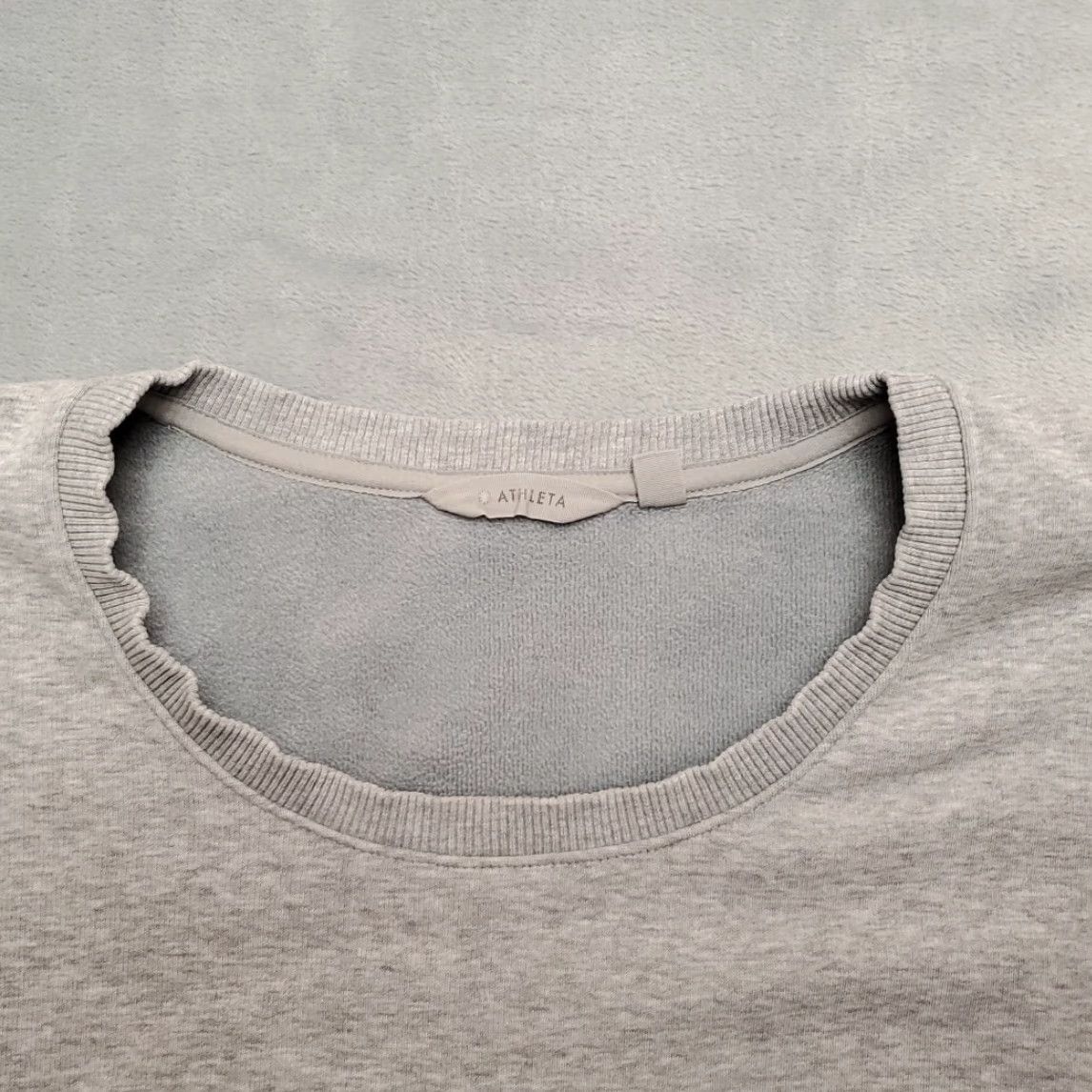 Athleta Athleta Sweatshirt XL Gray Crewneck Pullover Boxy Oversized Fleece Womens Size XL / US 12-14 / IT 48-50 - 4 Thumbnail