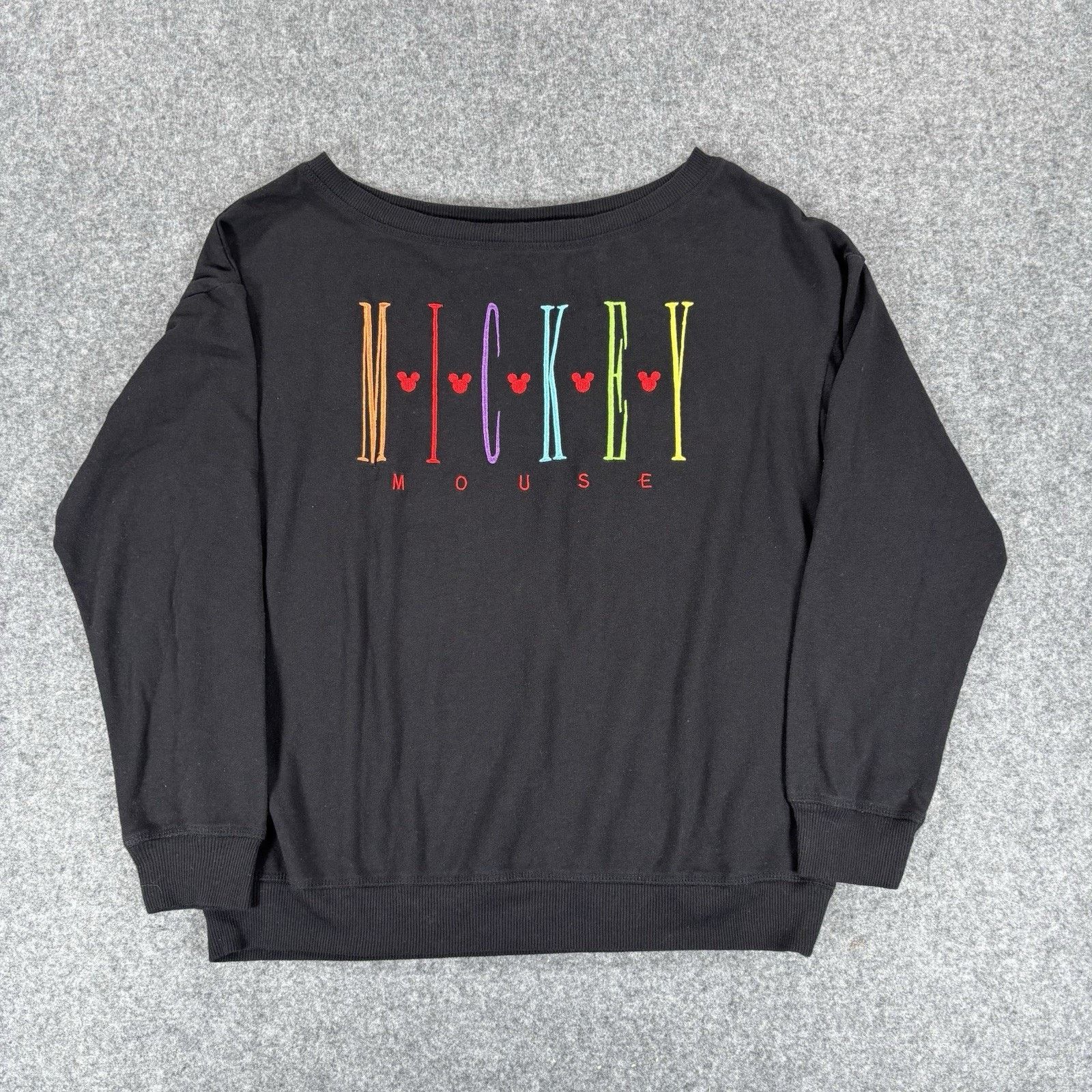 Disney Disney Parks Sweatshirt Black Women Medium Scoop Neck Size M / US 6-8 / IT 42-44 - 1 Thumbnail