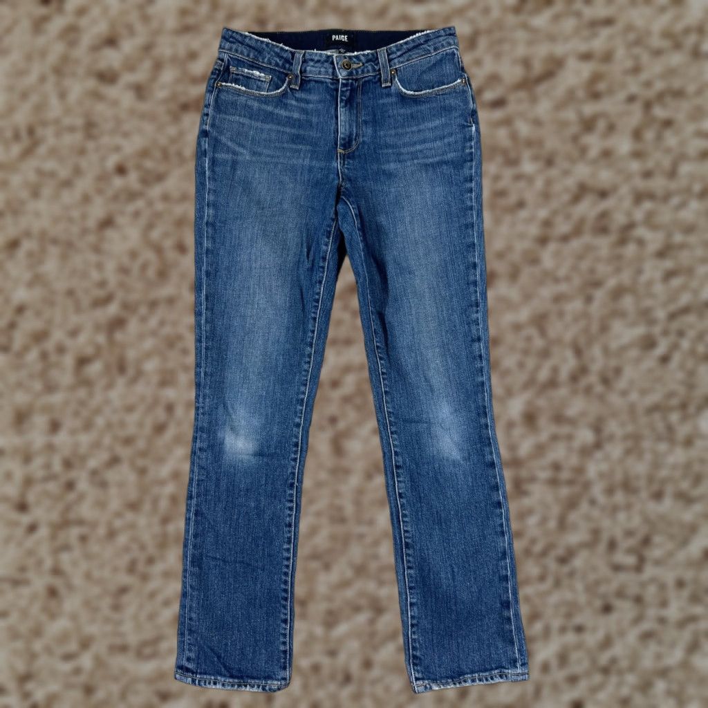 Paige Paige Jeans Womens 26 Blue Denim Anthropologie Julia Straight Leg Cotton Size 26" / US 2 / IT 38 - 1 Thumbnail