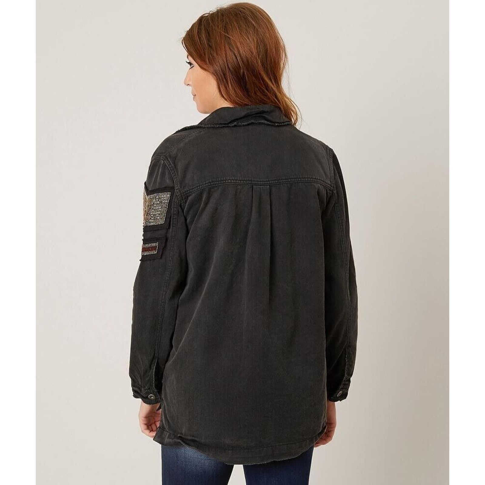 Free People Free People Embellished Military Utilitarian Jacket Eagle Size M / US 6-8 / IT 42-44 - 6 Thumbnail