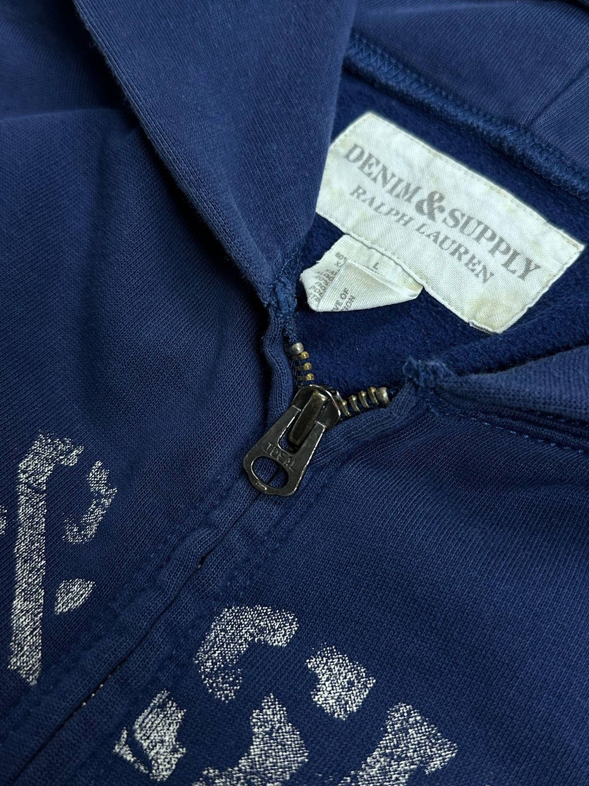 Polo Ralph Lauren Vintage Polo Ralph Lauren Denim Supply Boxy Zip Hoodie L Size US L / EU 52-54 / 3 - 4 Thumbnail