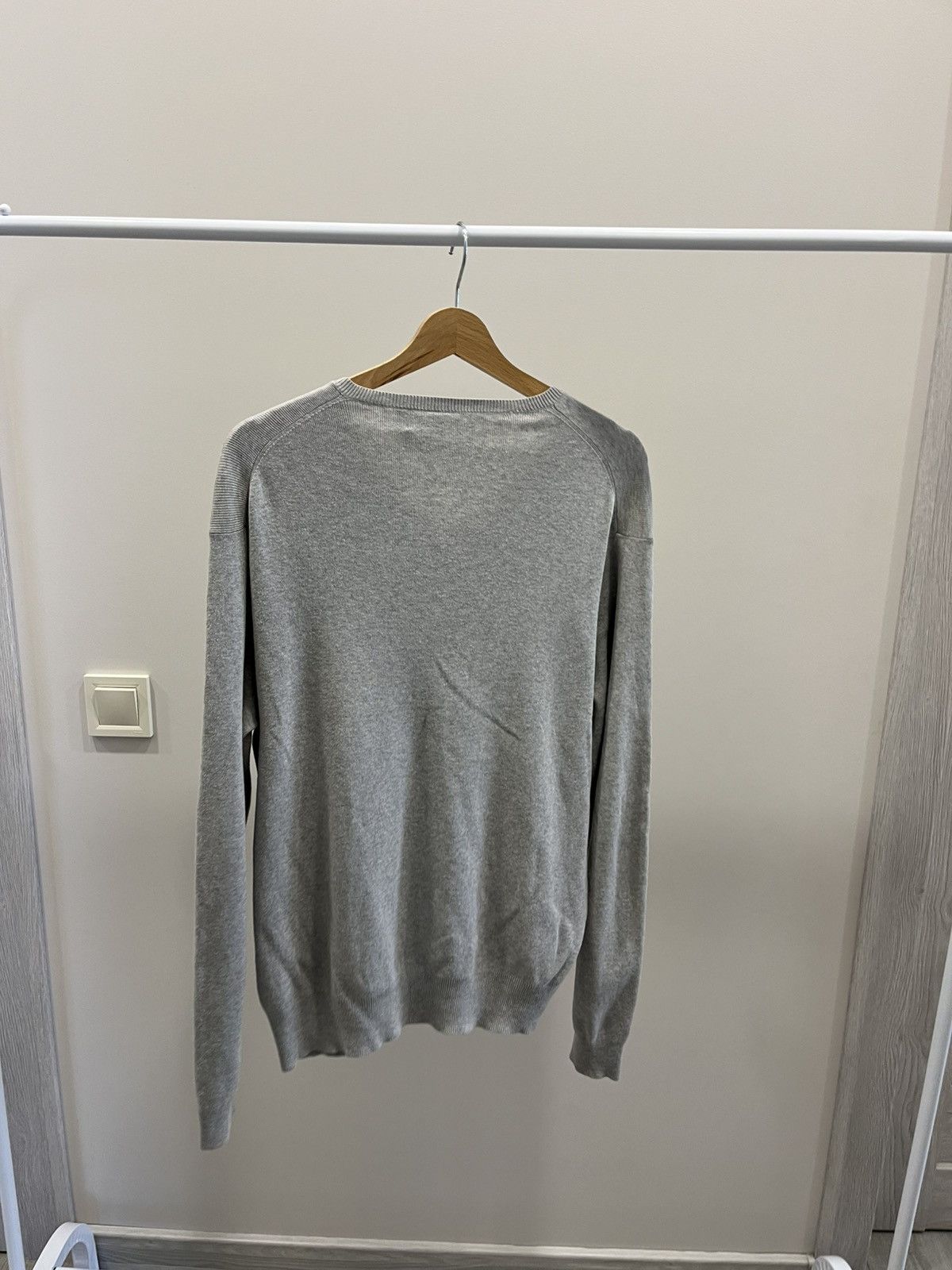 Vintage Vintage Polo Ralph Lauren V-Neck Sweater 90s Gray Size S Size US S / EU 44-46 / 1 - 3 Thumbnail