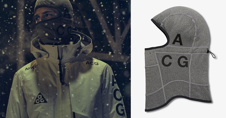 Errolson Hugh Nikelab ACG Balaclava Grey Heather 3M Reflective Size ONE SIZE - 3 Thumbnail