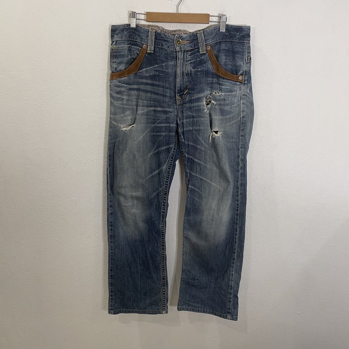Vintage Edwin Cowboy Distressed Denim