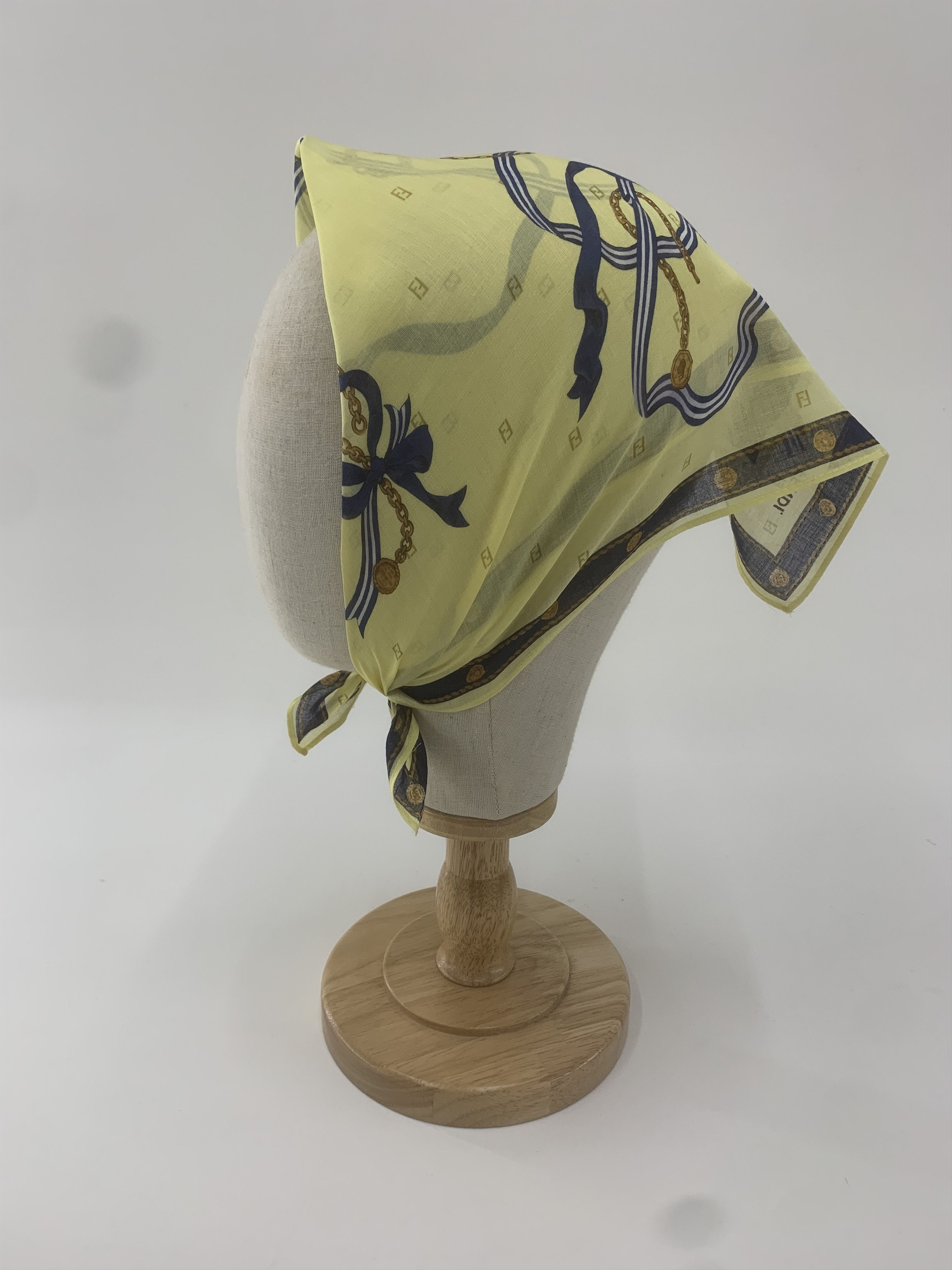 Fendi Fendi Handkerchief Bandana Neckerchief Wrap TB2002 Size ONE SIZE - 3 Thumbnail