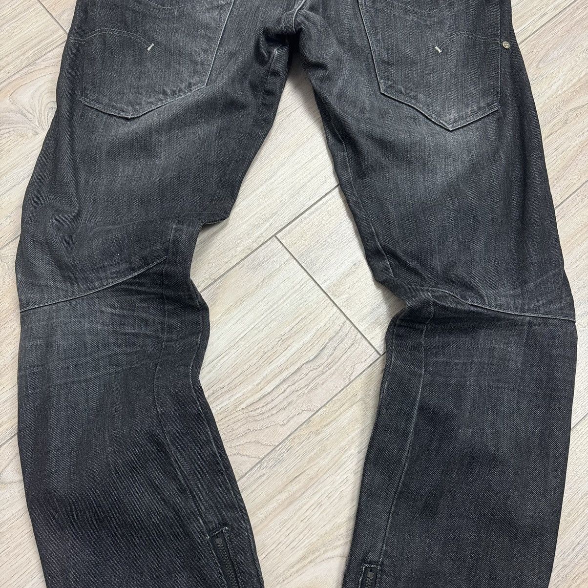 G-Star Vintage Y2K Gstar Muse Jack Avant Garde Black Denim Jeans Size 29" - 16 Thumbnail