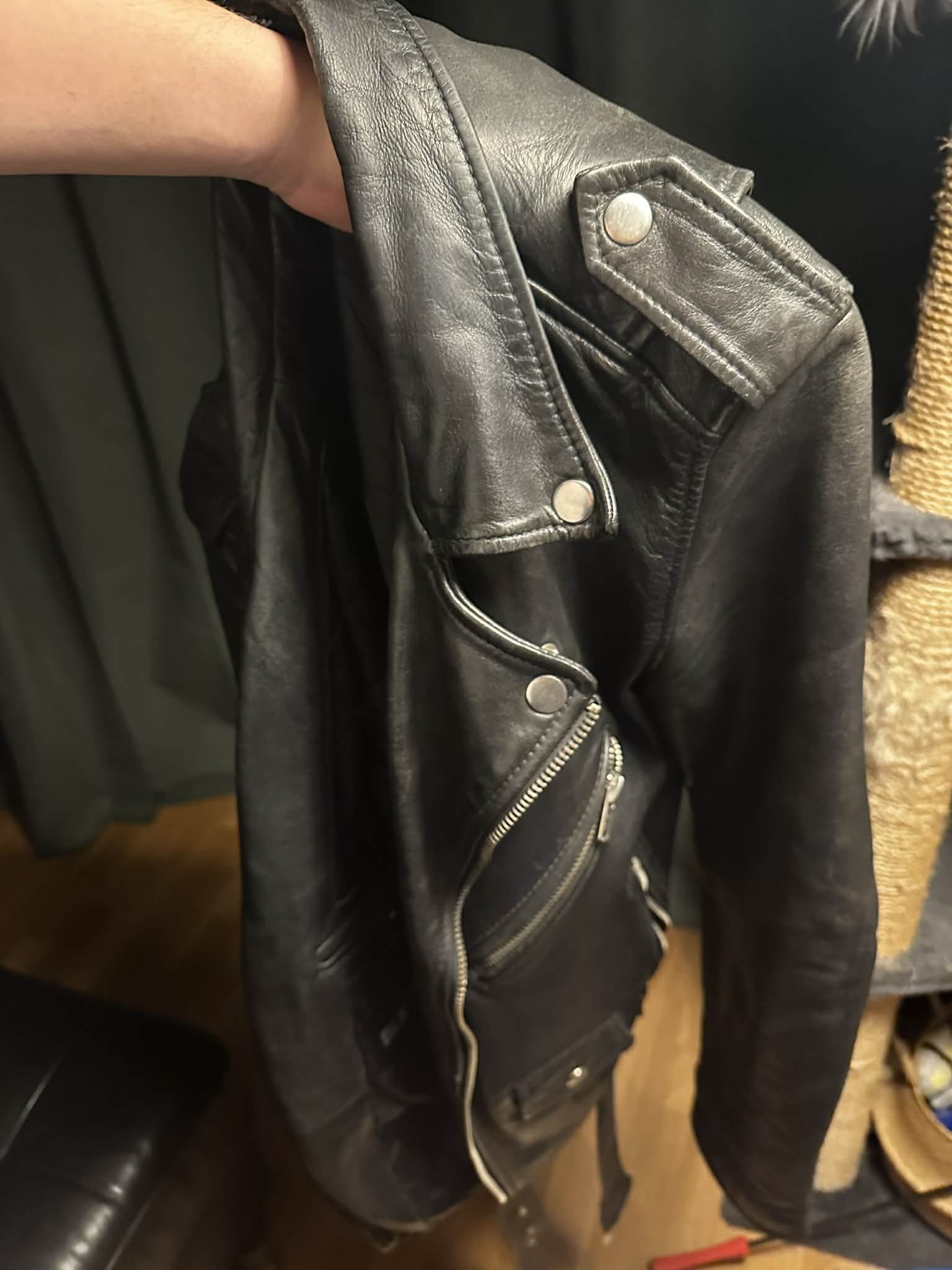 Blk Dnm BLK DNM Moto 5 Biker Jacket Size US S / EU 44-46 / 1 - 3 Thumbnail