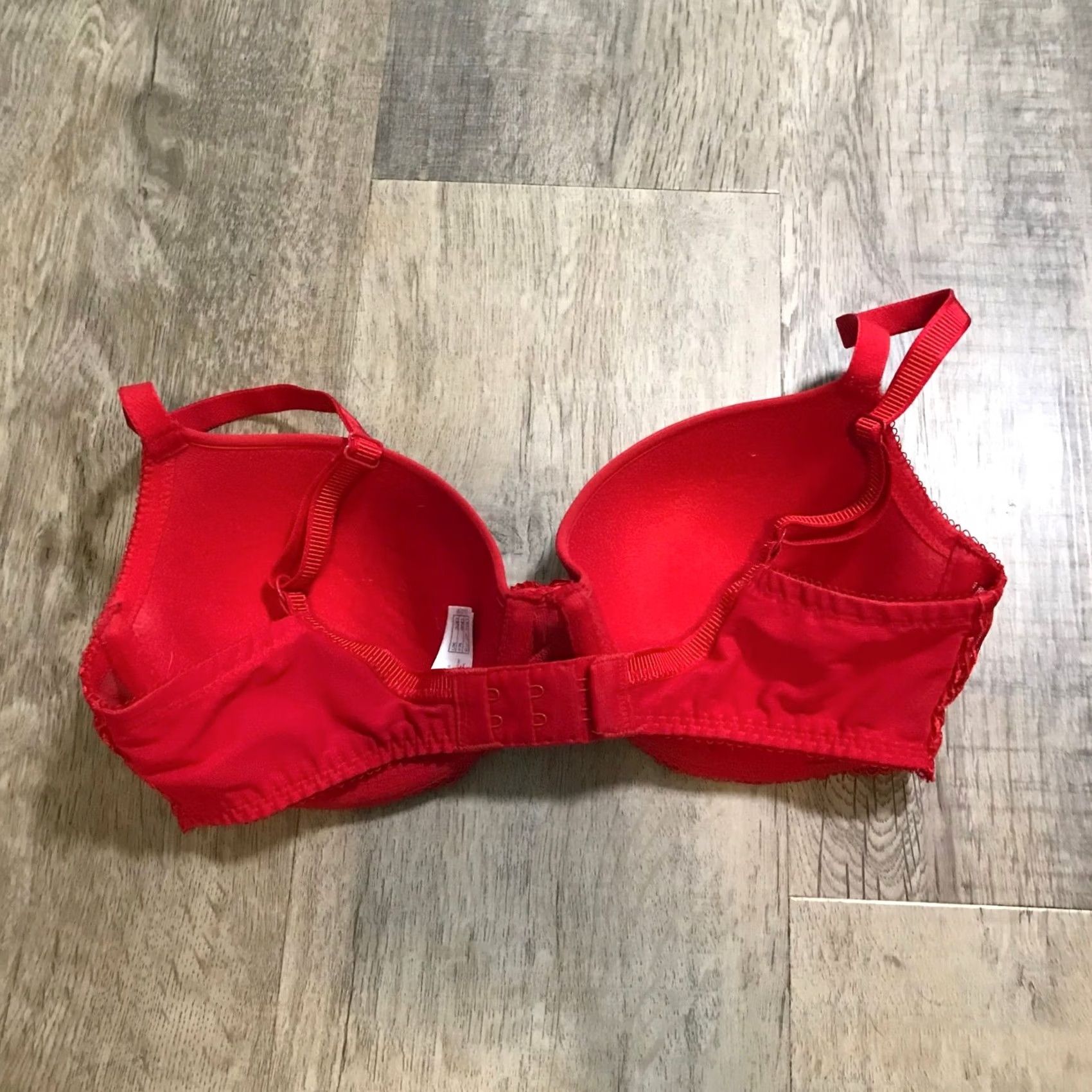 Vintage Wacoal Bra 32D Womens Red Lace Trim Contour Underwire T-Shirt Cup Size ONE SIZE - 2 Thumbnail