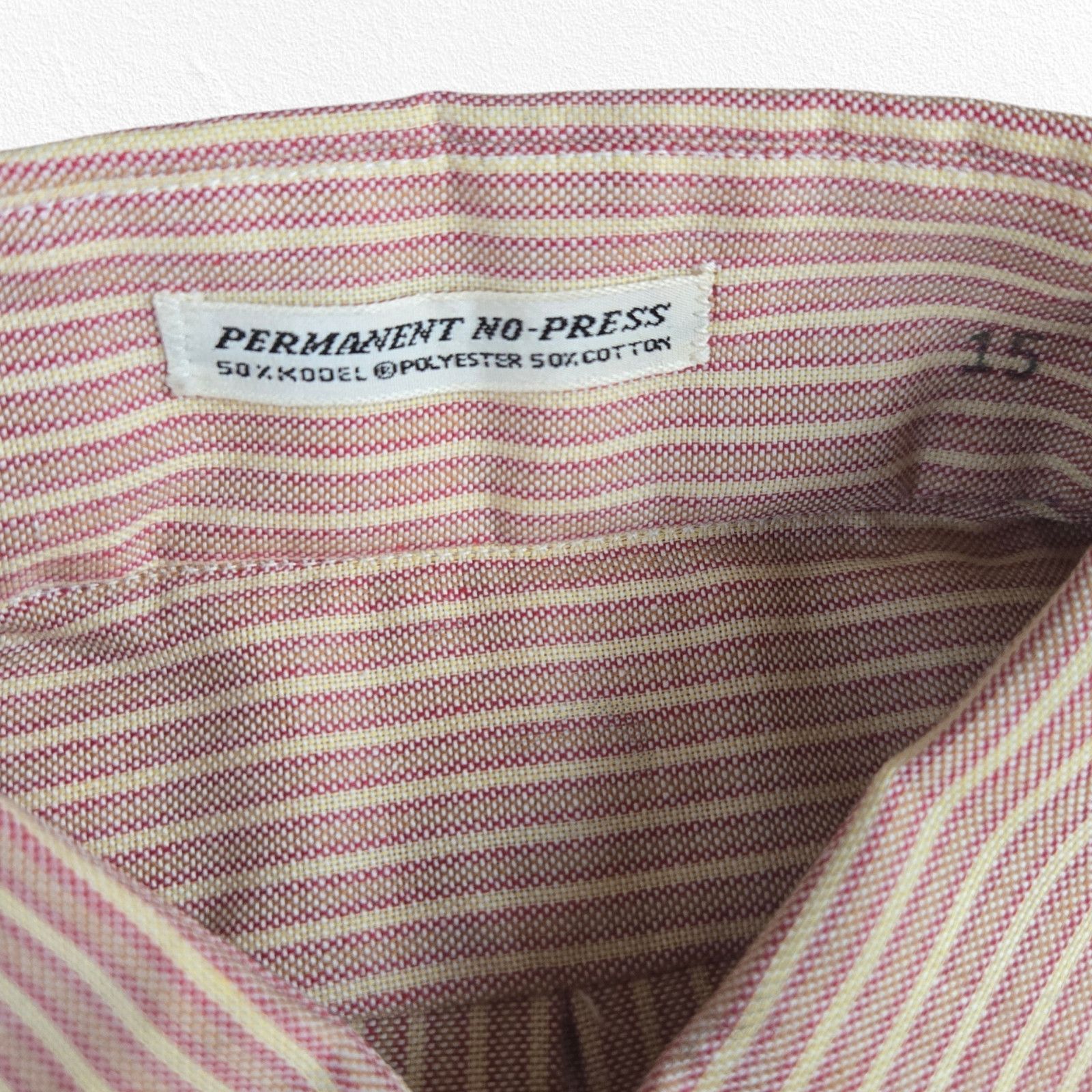 Vintage 60s Red Striped Retro Workwear Button Down Size Medium Size US M / EU 48-50 / 2 - 5 Thumbnail
